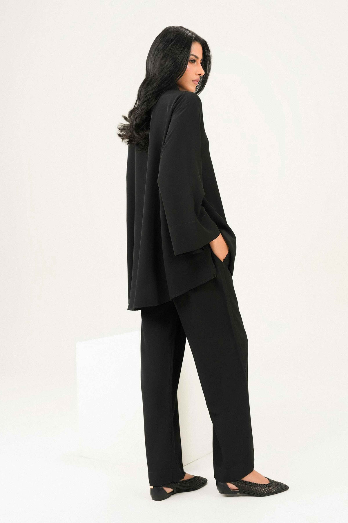 Nishat UK - Black Solids Imported 2 Pieces ready to wear