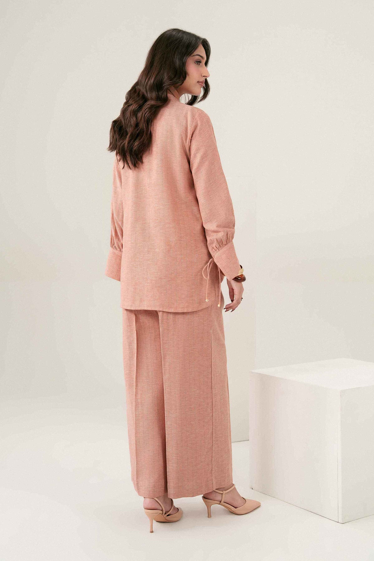 Nishat UK - Pink Solids Yarn Dyed 2 Pieces ready to wear