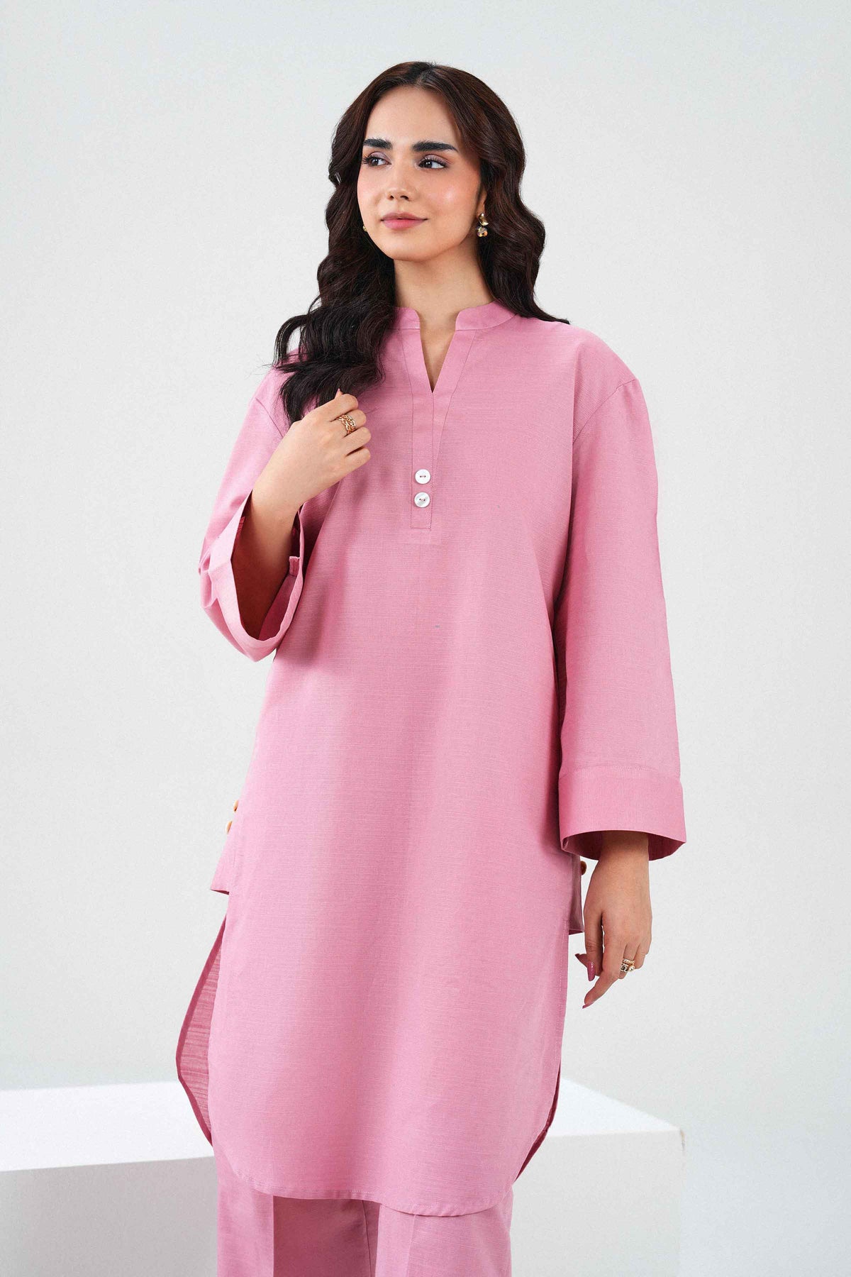 Nishat UK - Pink Solids Khaddar 2 Pieces ready to wear Dress
