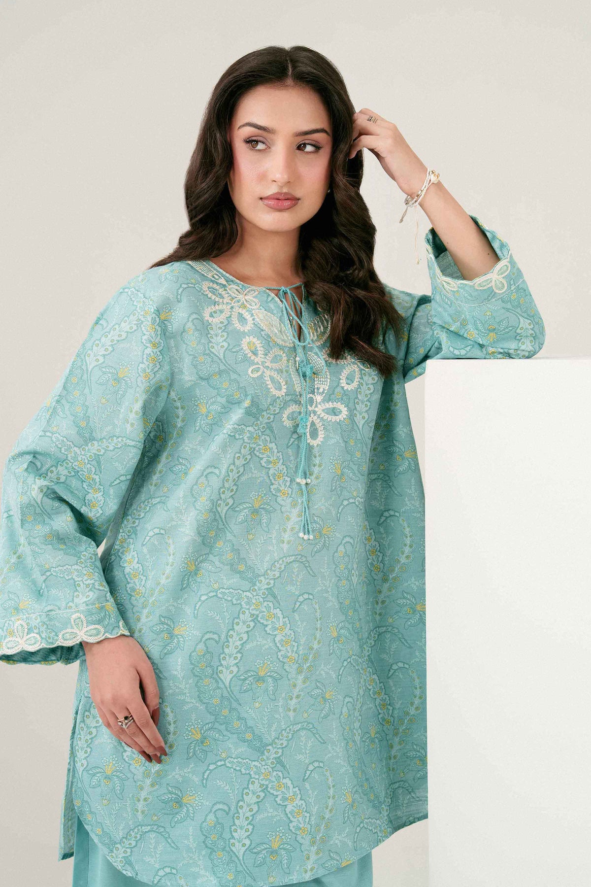 Nishat UK - Green Embroidered Khaddar 2 Pieces ready to wear