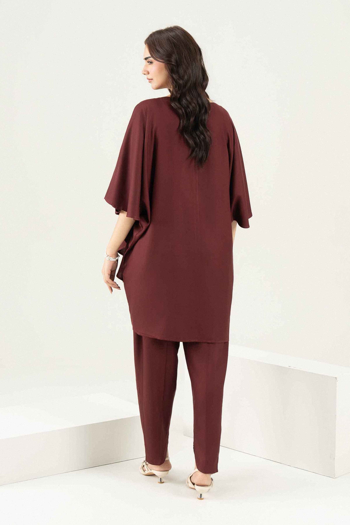 Nishat UK - Purple Solids Linen 2 Pieces ready to wear Dress