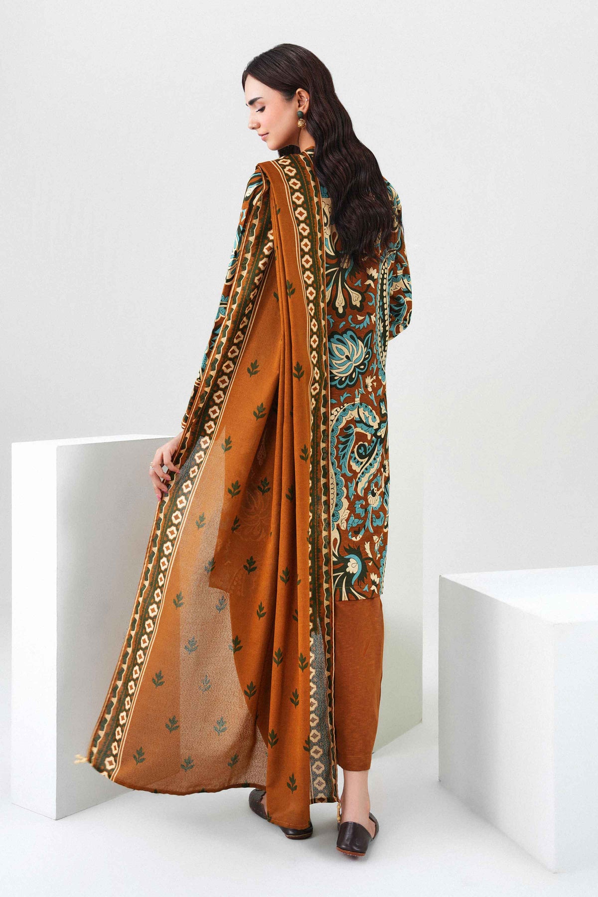 Nishat UK - Multi Printed Karandi 3 Pieces ready to wear