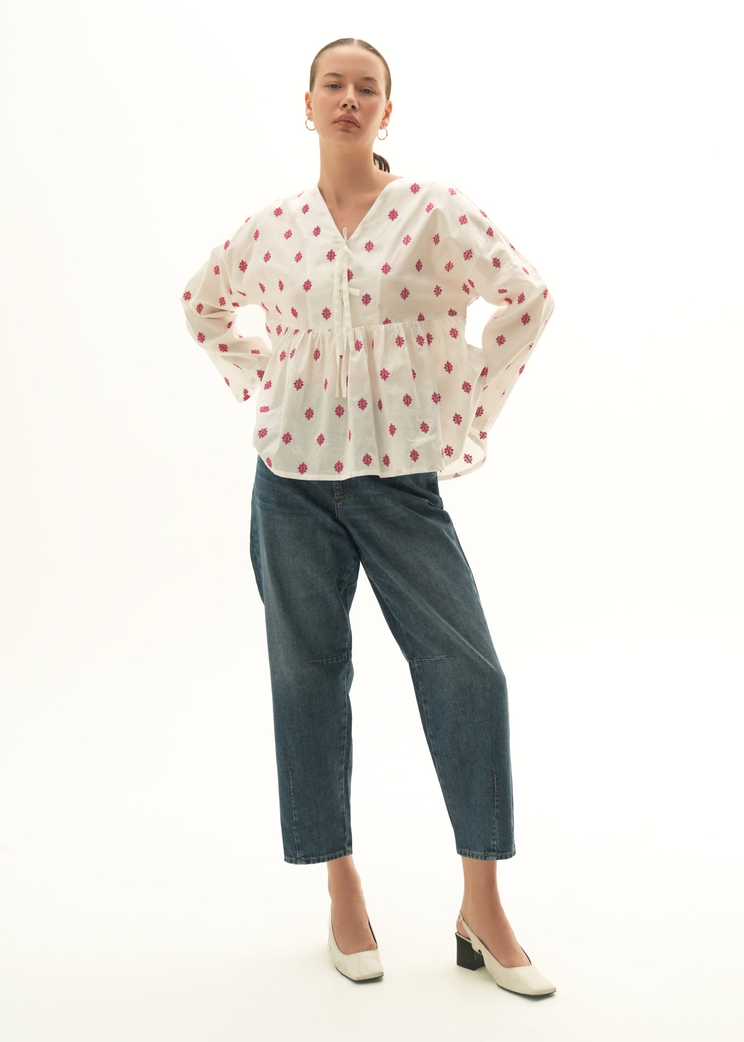 NishatUK - Mid Blue Solids Cotton 1-piece ready to wear Denim