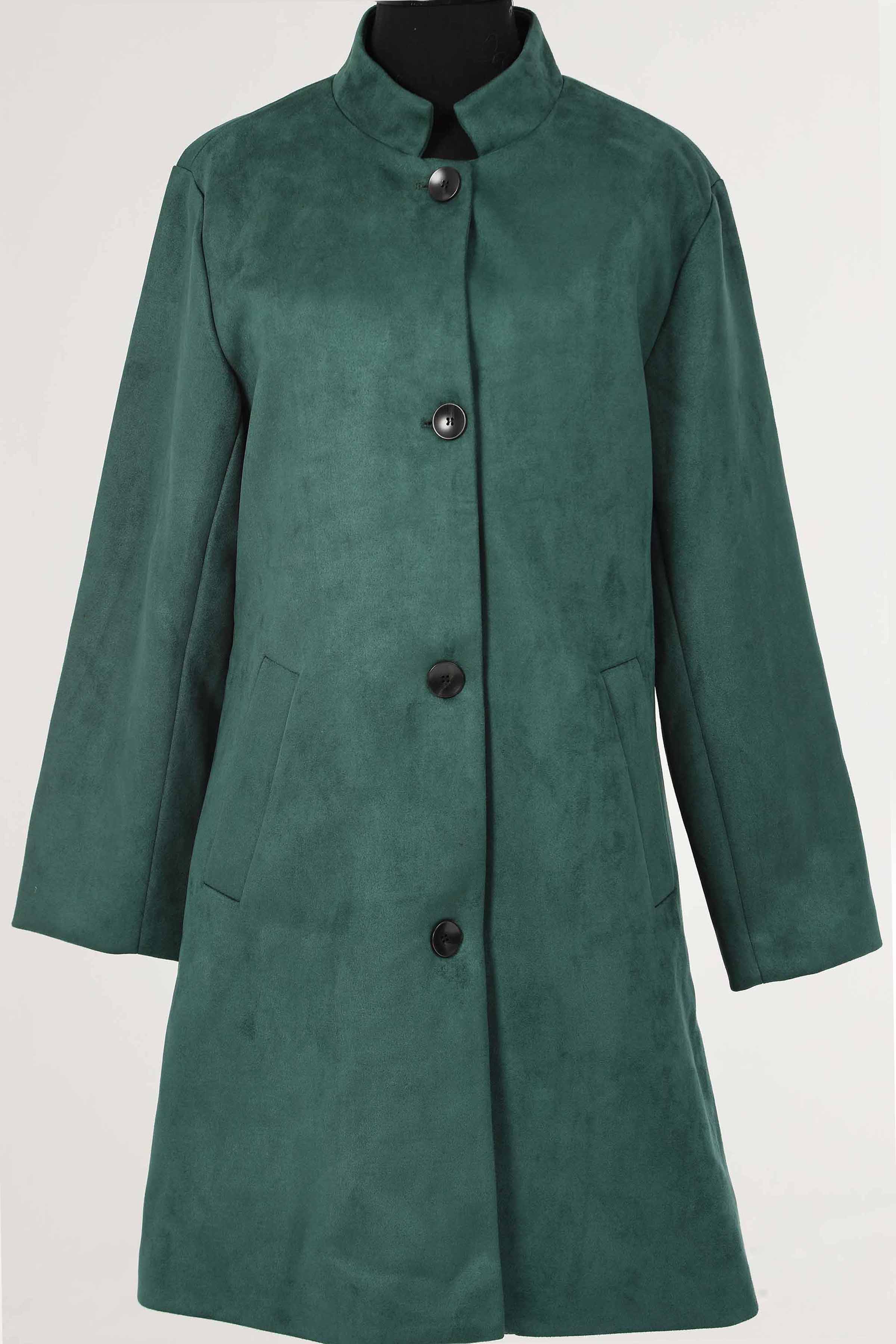 Buy Green Solids Soft Cozy and Durable 1-piece ready to wear Coat