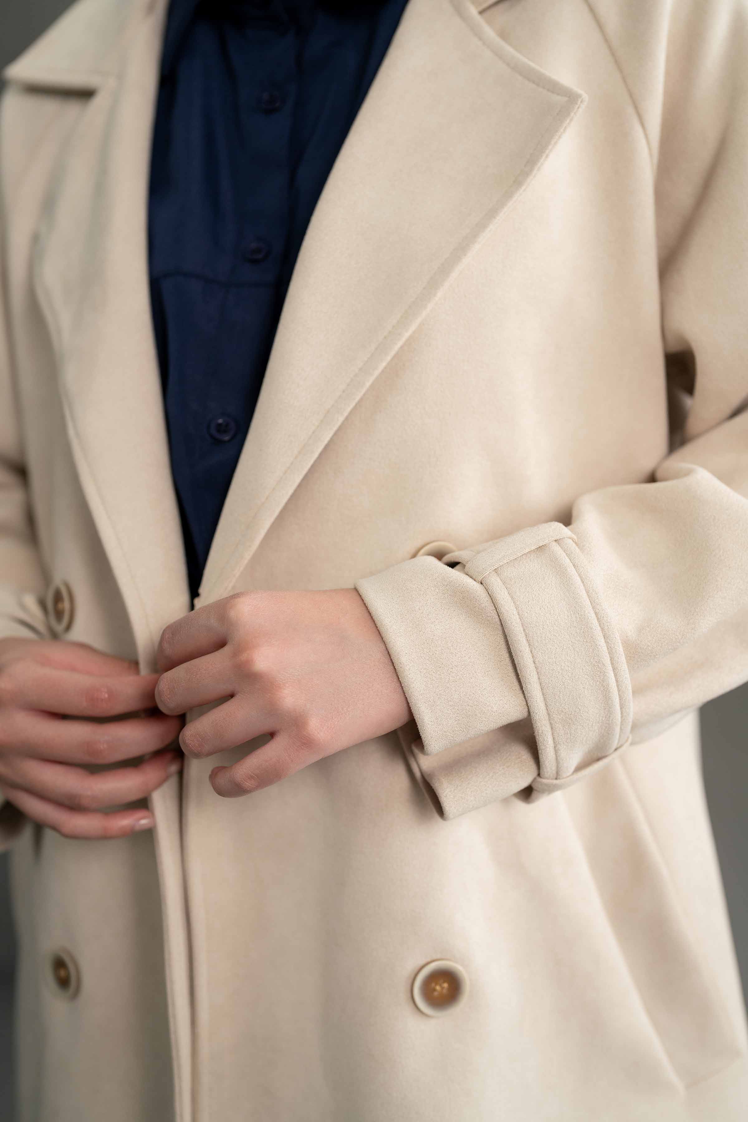 NishatUK - Brown Solids Soft Cozy and Durable 1-piece ready to wear Coat