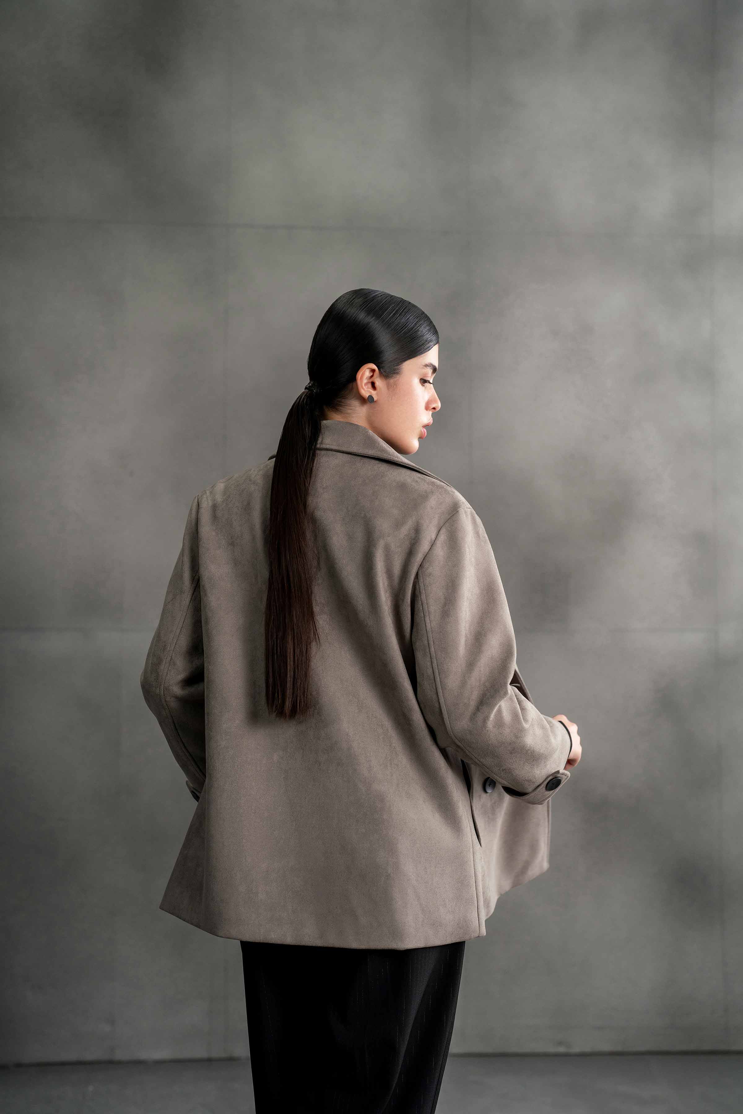 NishatUK - Brown Solids Soft Cozy and Durable 1-piece ready to wear Coat