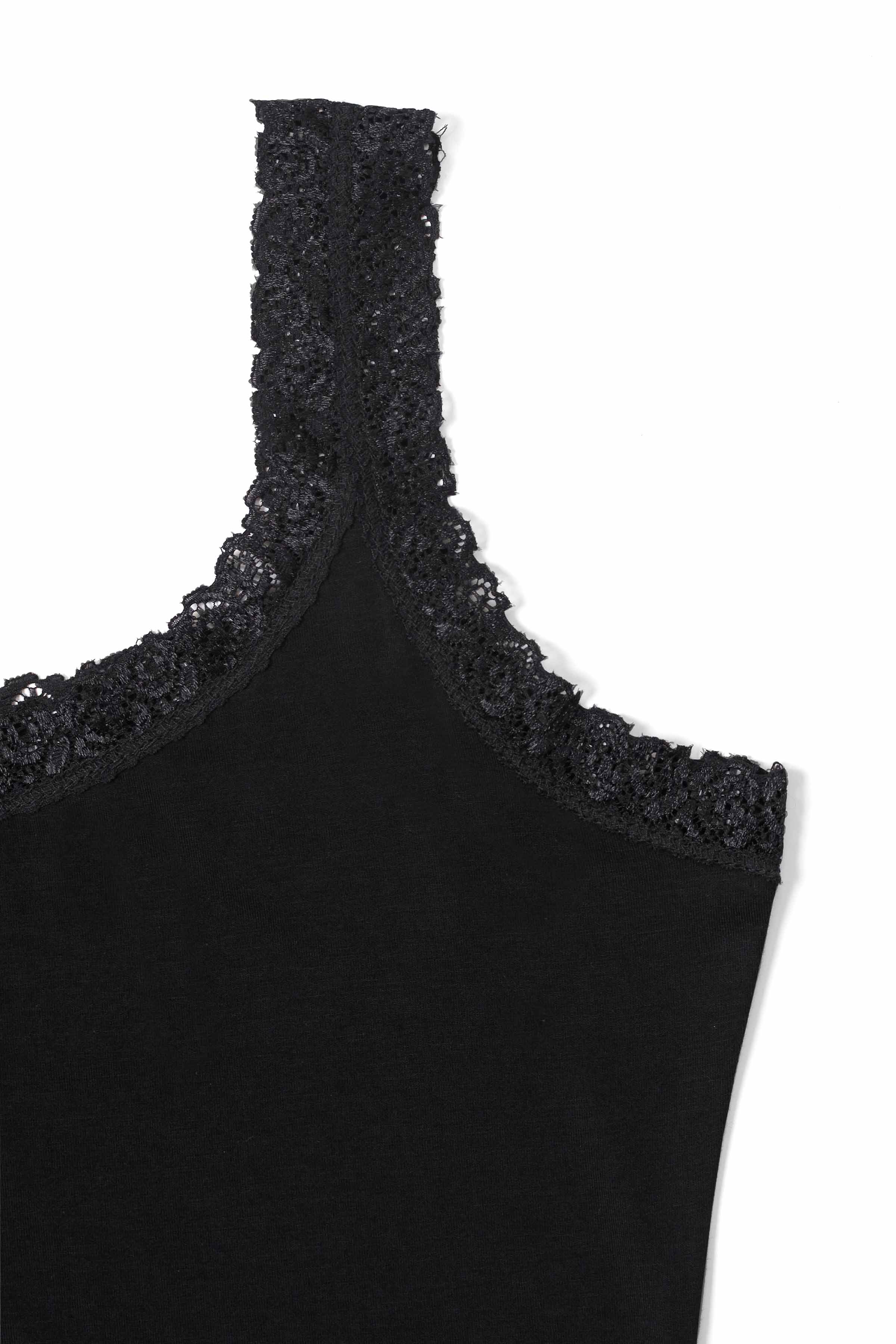 NishatUK - Black Solids Cotton 1-piece ready to wear Camisole