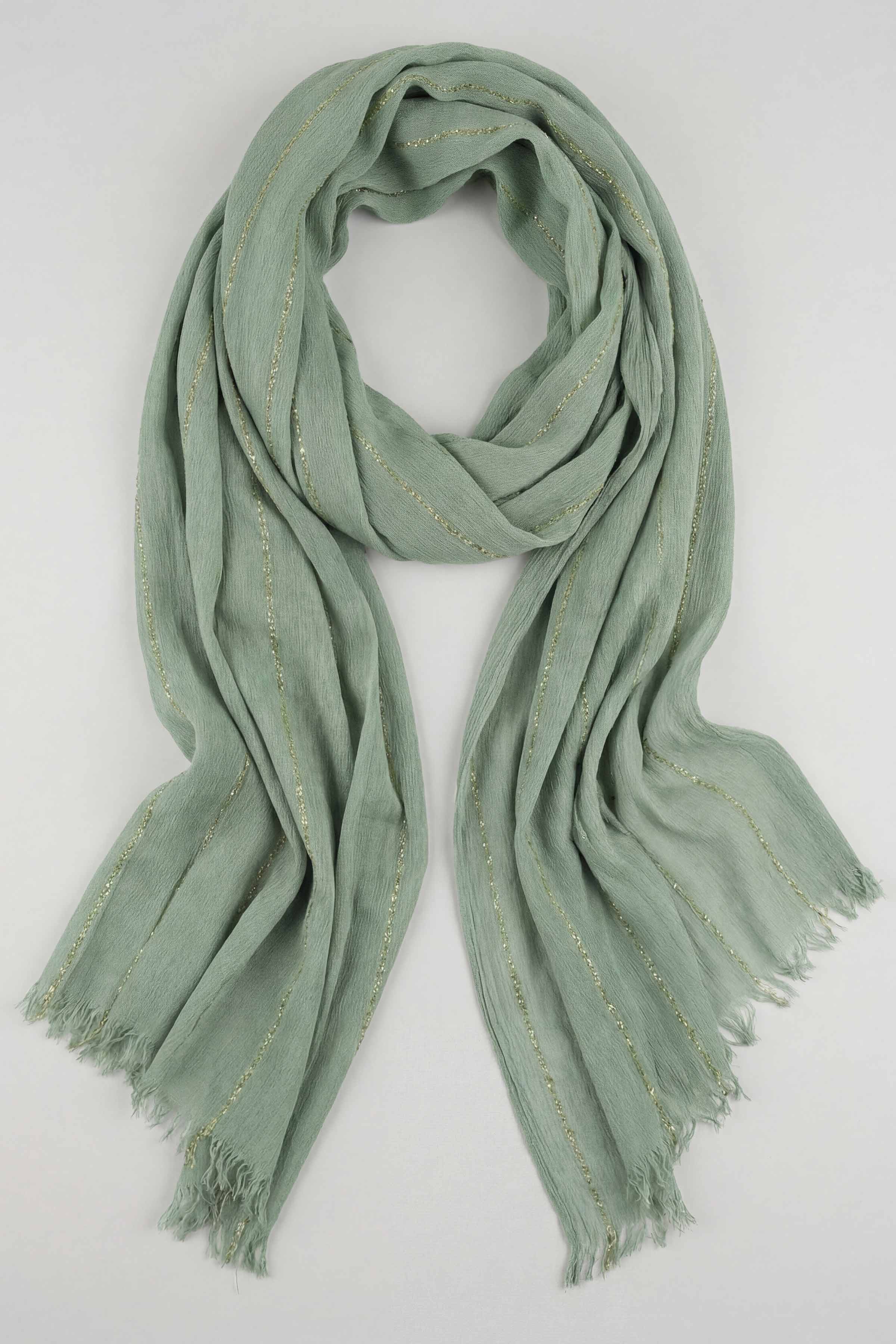 Green Women Scarf-443442104