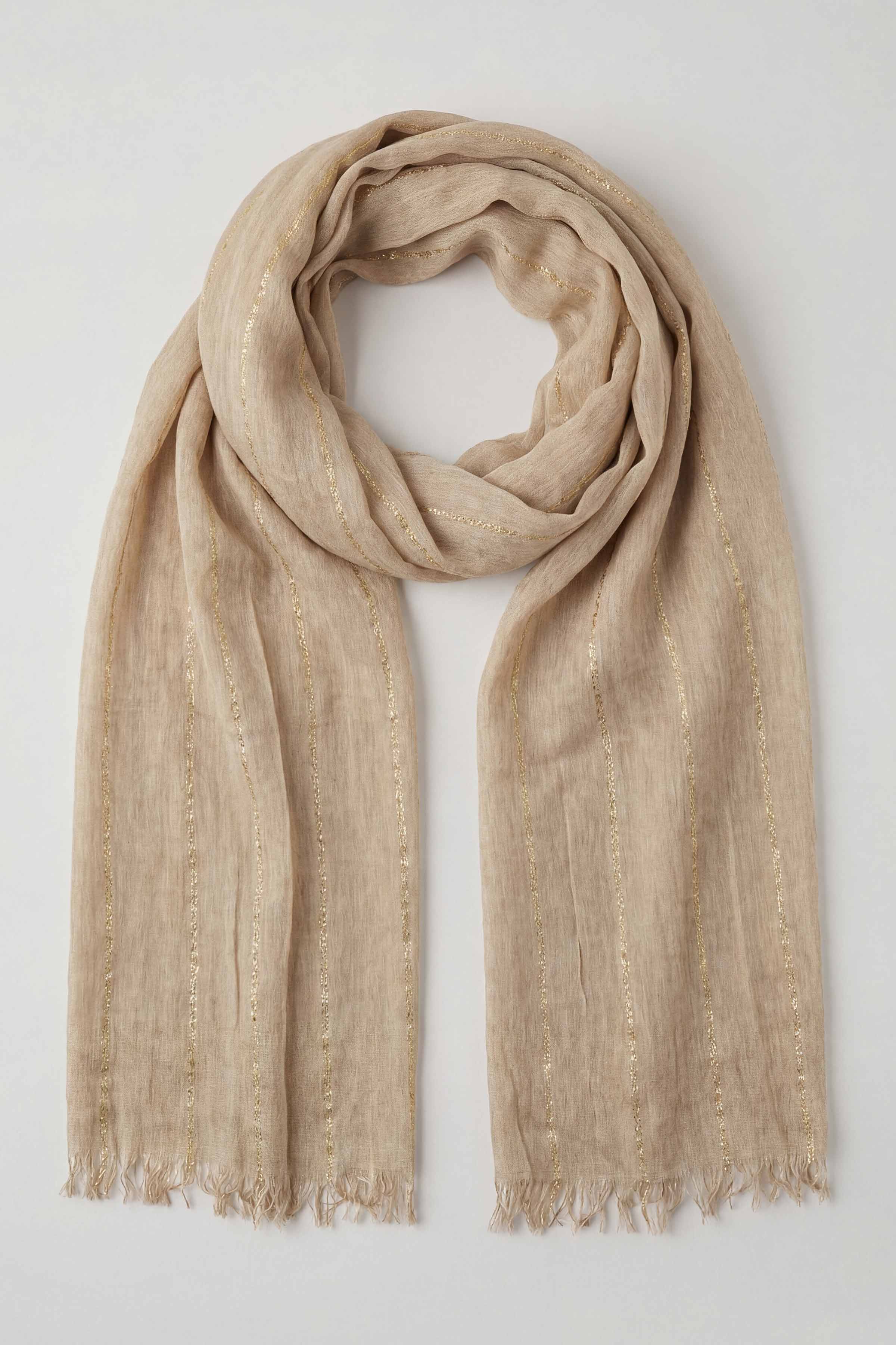 Beige Women Scarf-443442118