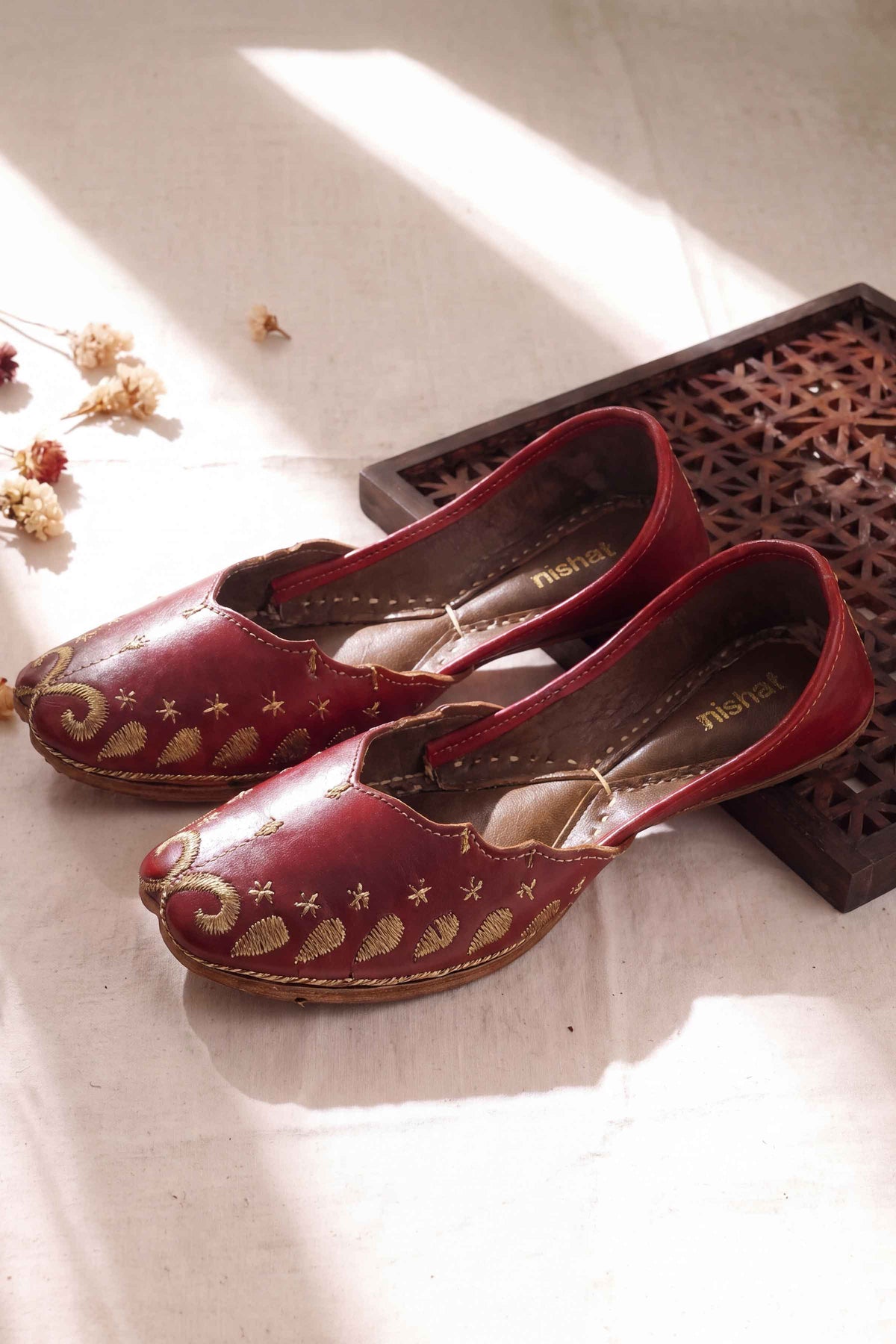 Maroon Khussa-1718213722 - for Women - Shoes Collection | Nishat UK | Shop Online