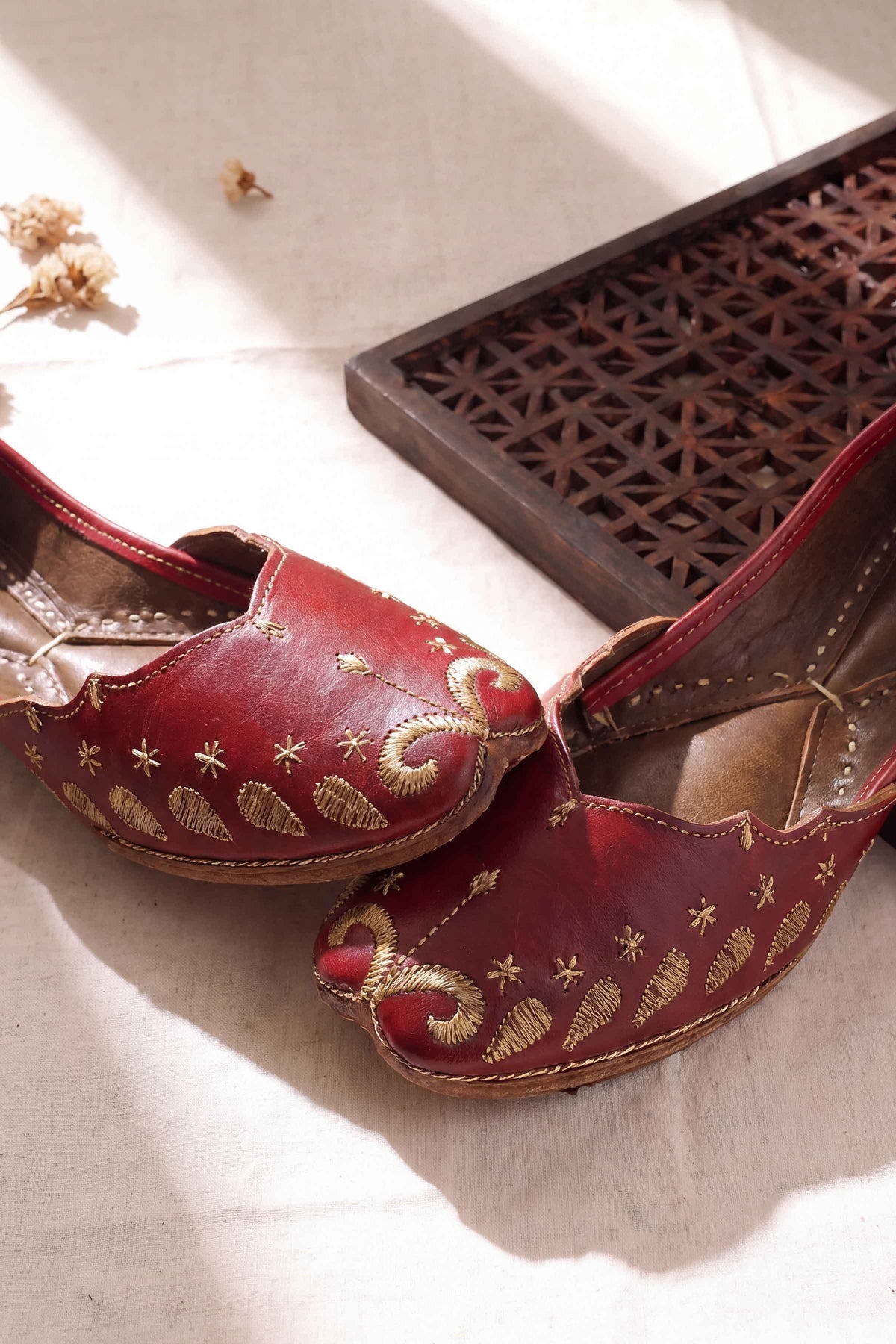 Maroon Khussa-1718213722 - for Women - Shoes Collection | Nishat UK | Shop Online