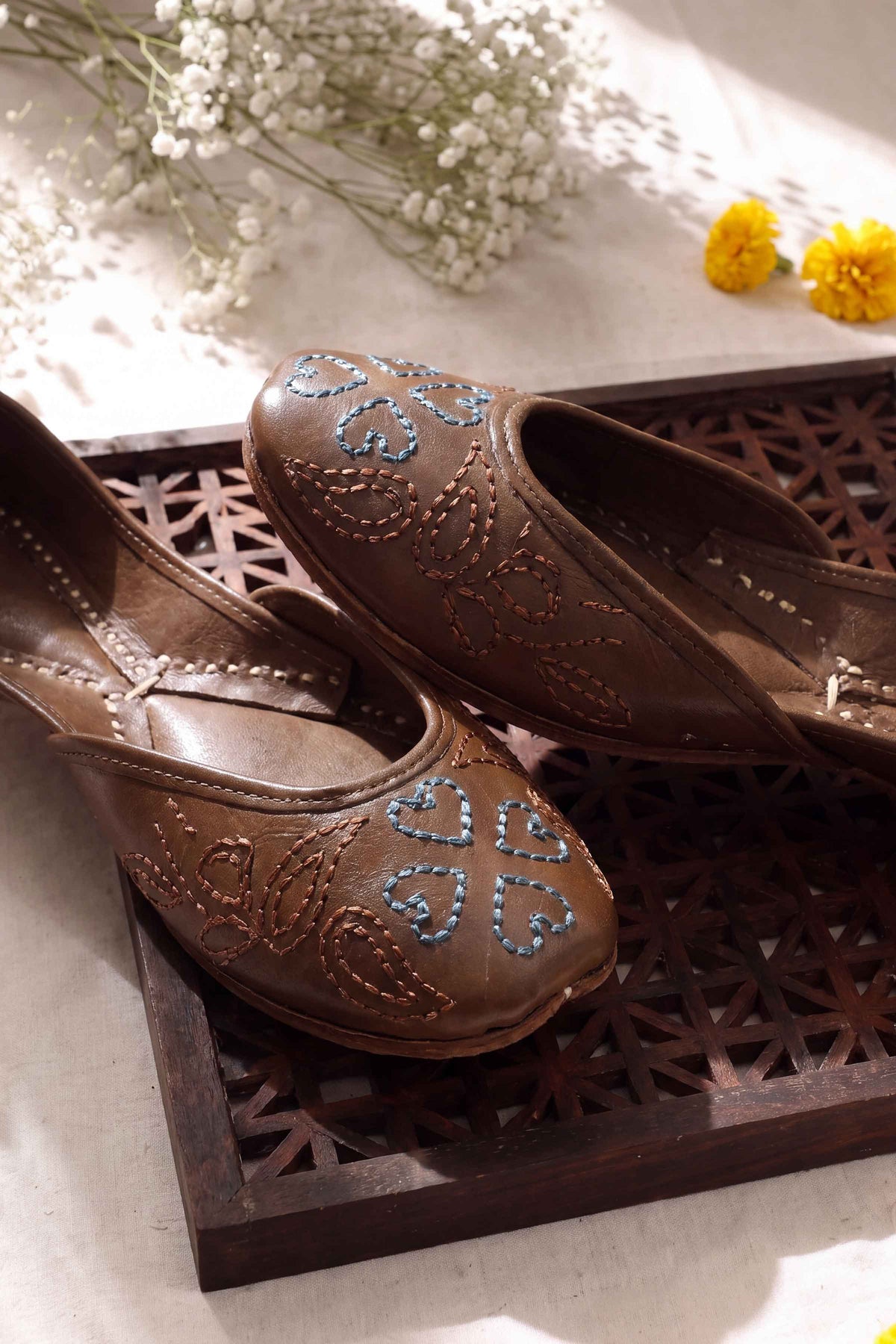 Dark Brown Khussa-1718223713 - for Women - Shoes Collection | Nishat UK | Shop Online