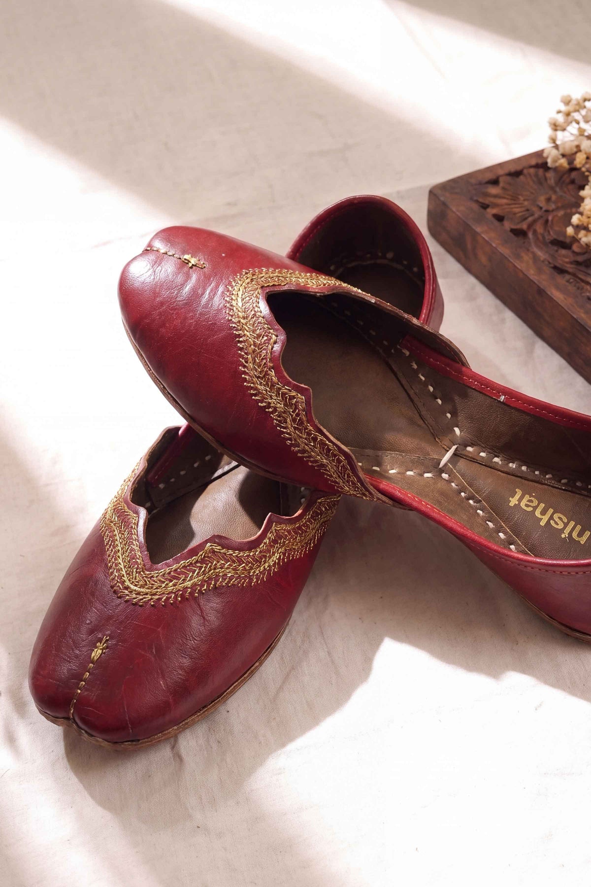 Maroon Khussa-1718303722 - for Women - Shoes Collection | Nishat UK | Shop Online