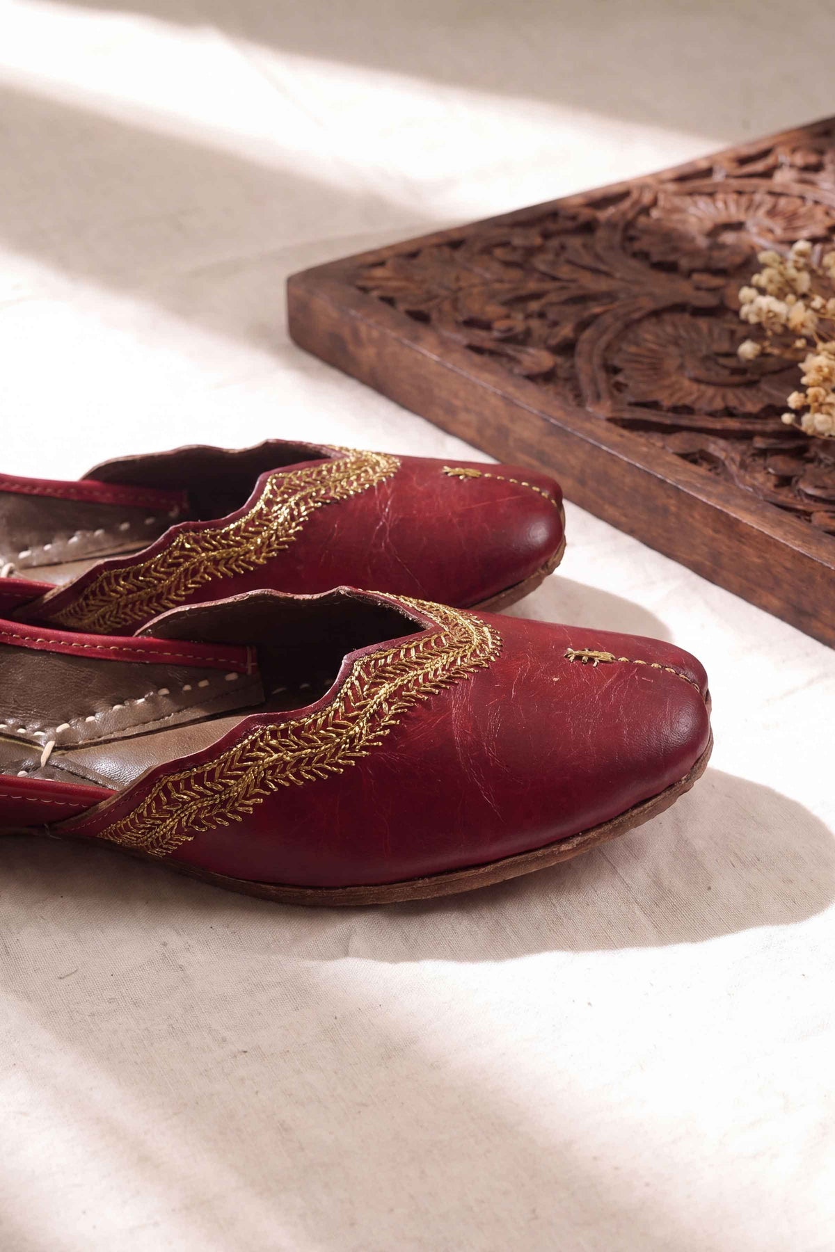 Maroon Khussa-1718303722 - for Women - Shoes Collection | Nishat UK | Shop Online