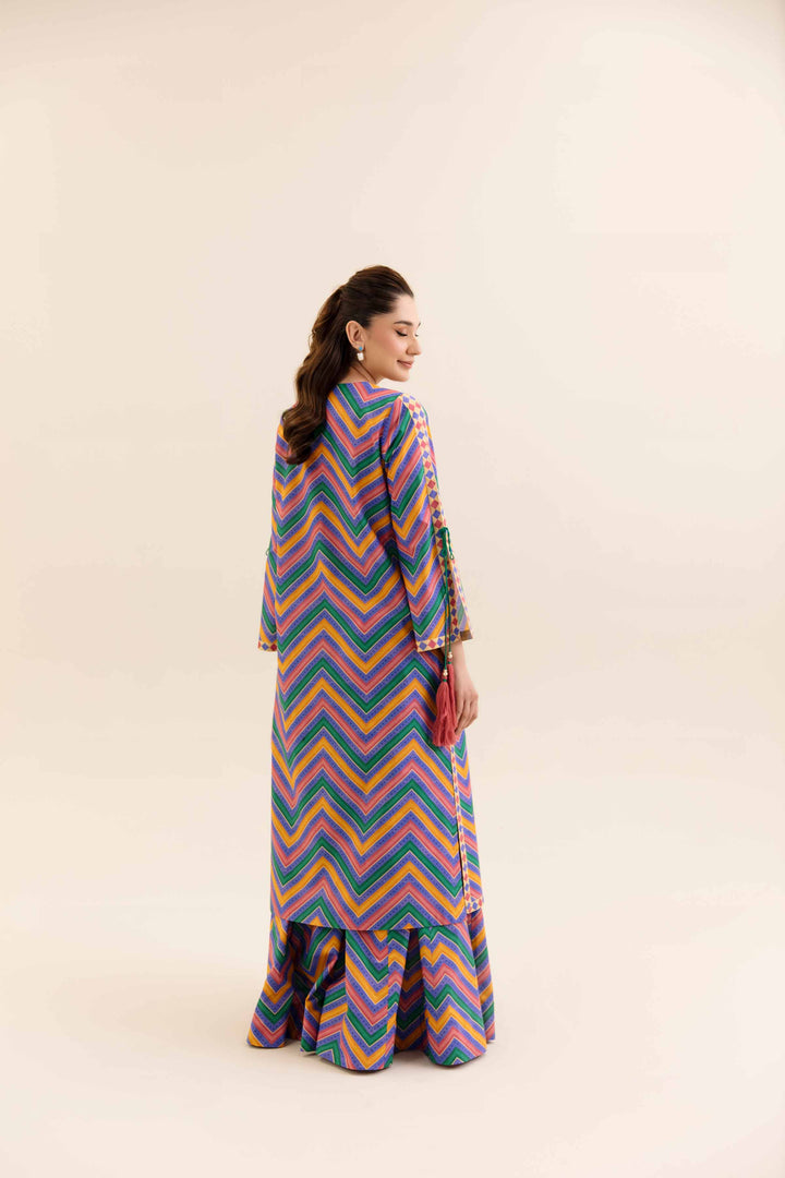 2 Piece Printed Embroidered Unsititched Any Day Suit Multi