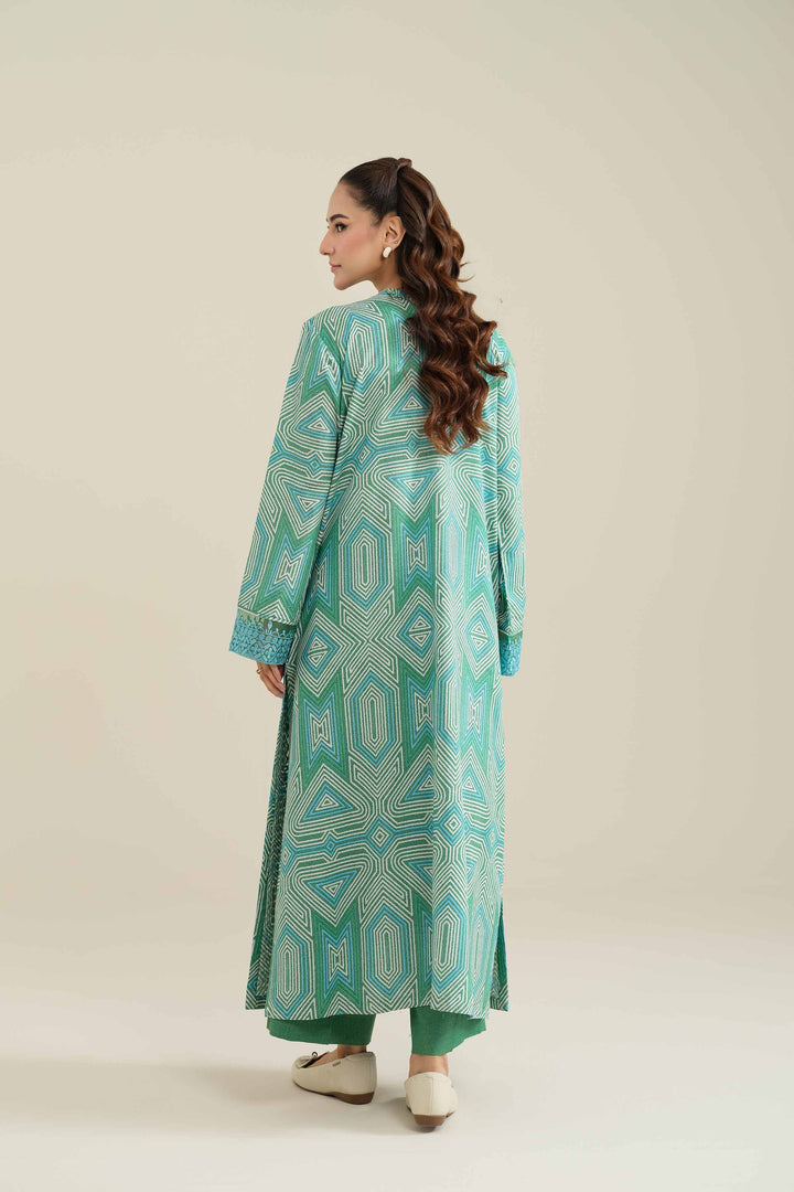 NishatUK - Brown Embroidered  Karandi 2-piece unstitched Dress