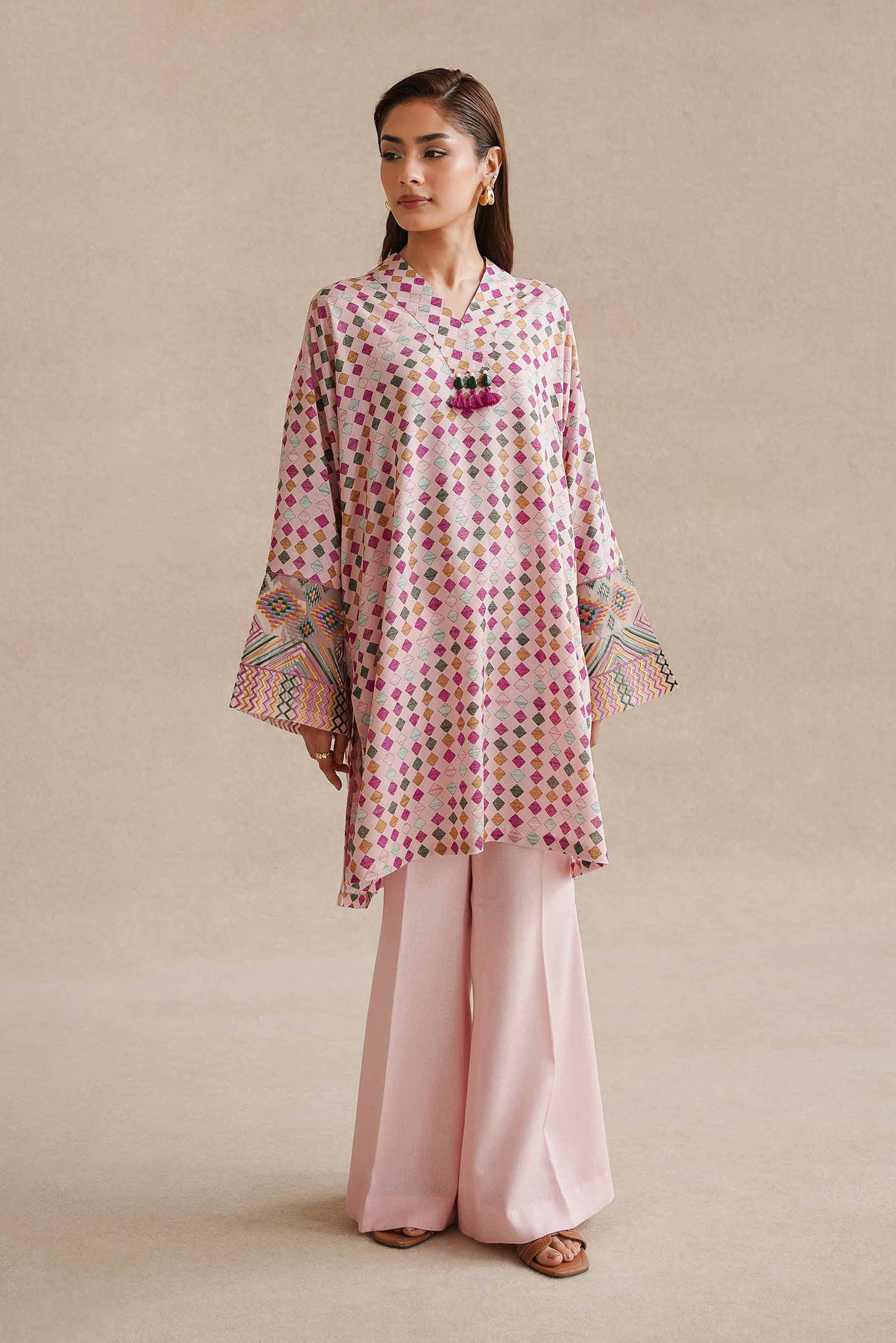 NishatUK - Brown Embroidered  Karandi 2-piece unstitched Dress