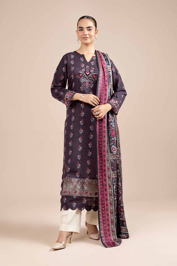 2 Piece - Printed Embroidered Suit - 42404083