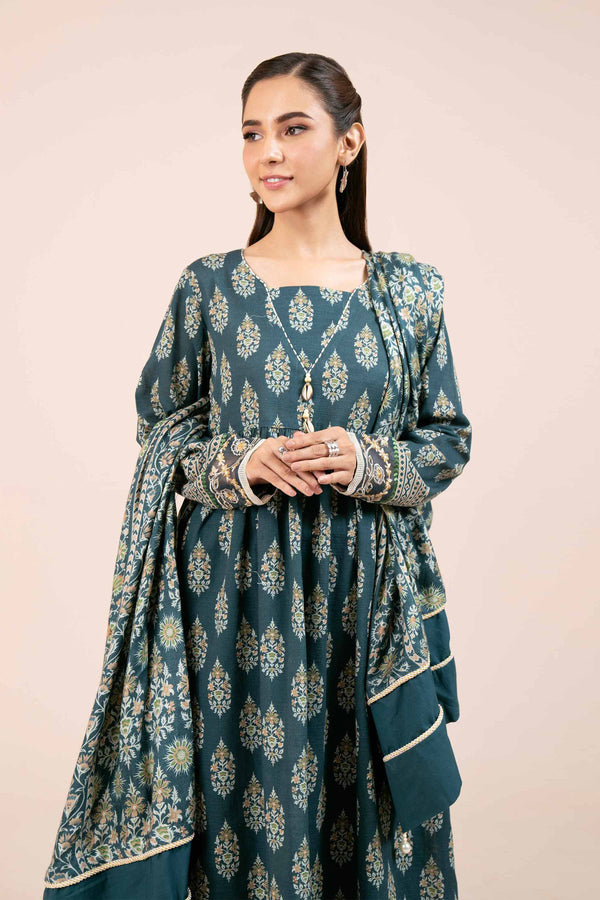 2 Piece - Printed Embroidered Suit - 42404085