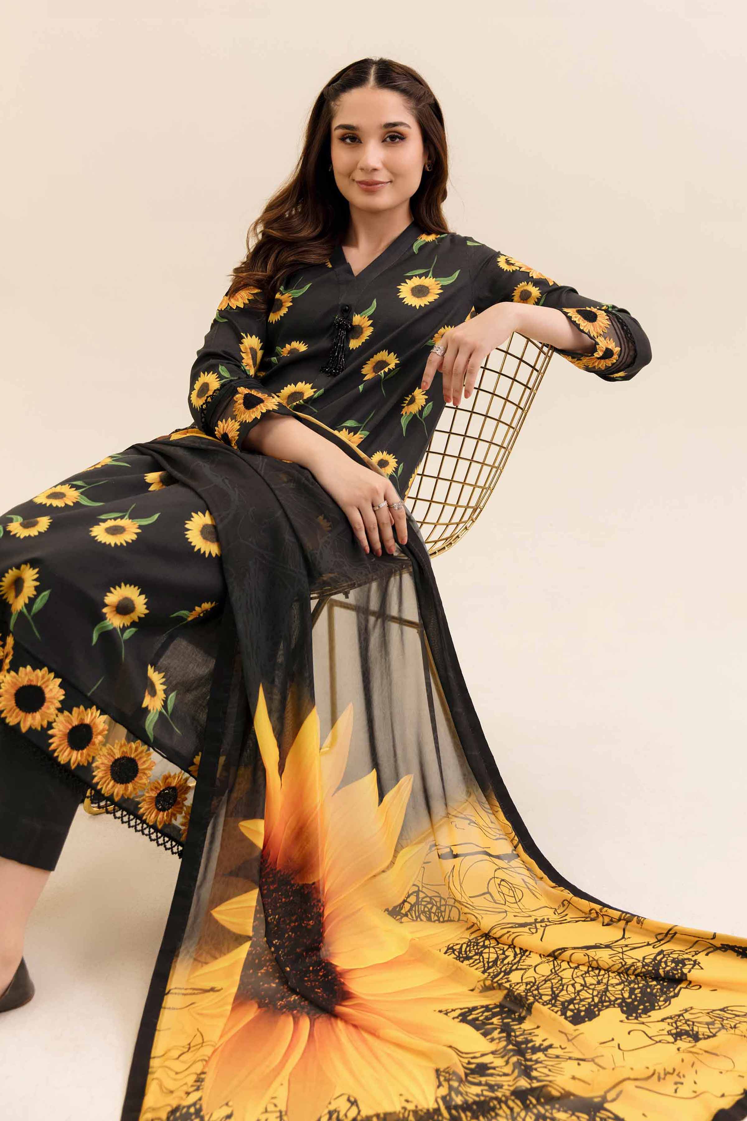 chinese dress ladies Nishat Linen - 2 Piece - Embroidered Suit