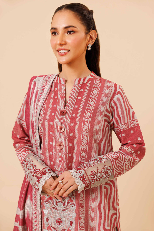 3 Piece - Jacquard Embroidered Suit - 42404360