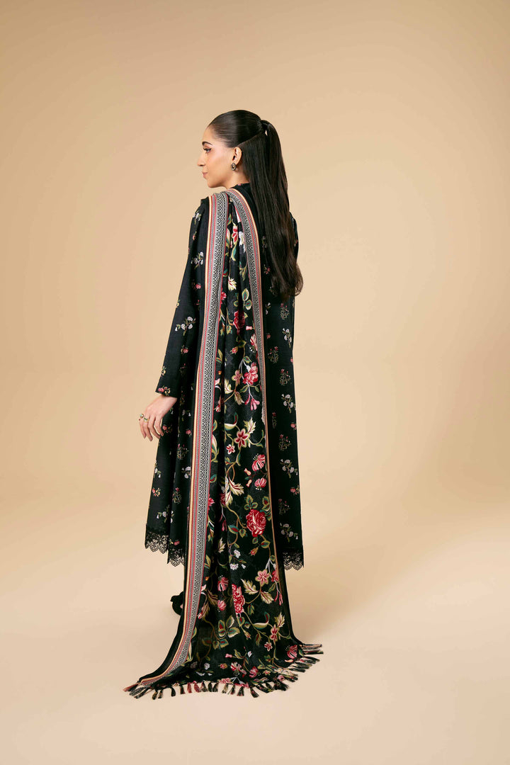 NishatUK - Brown Printed  Cotton 2-piece unstitched Dress