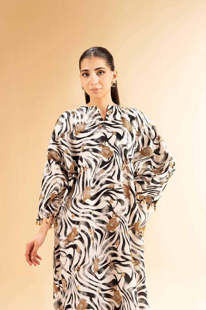 NishatUK - Black Printed Lawn 2-piece unstitched Dress