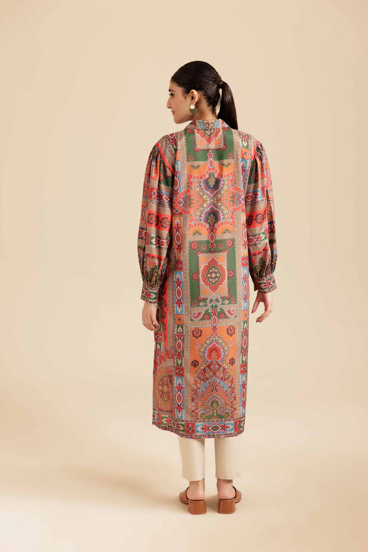 NishatUK - Multi  Grip Silk 1-piece ready to wear Tunic