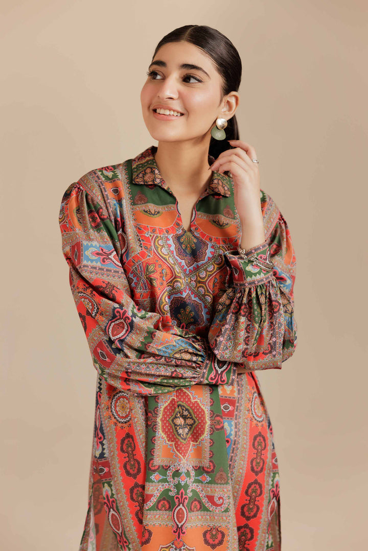 NishatUK - Multi  Grip Silk 1-piece ready to wear Tunic