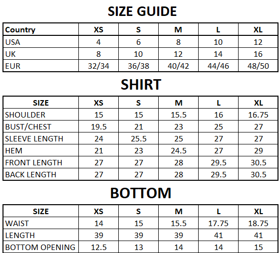 Size Guide