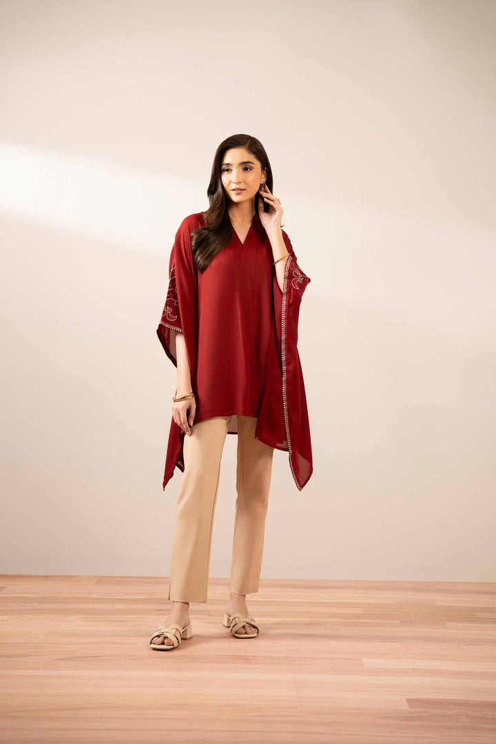 1 Piece - Embroidered Kaftan - AS25-91 - for Women - Pret Collection | Nishat | Shop Online