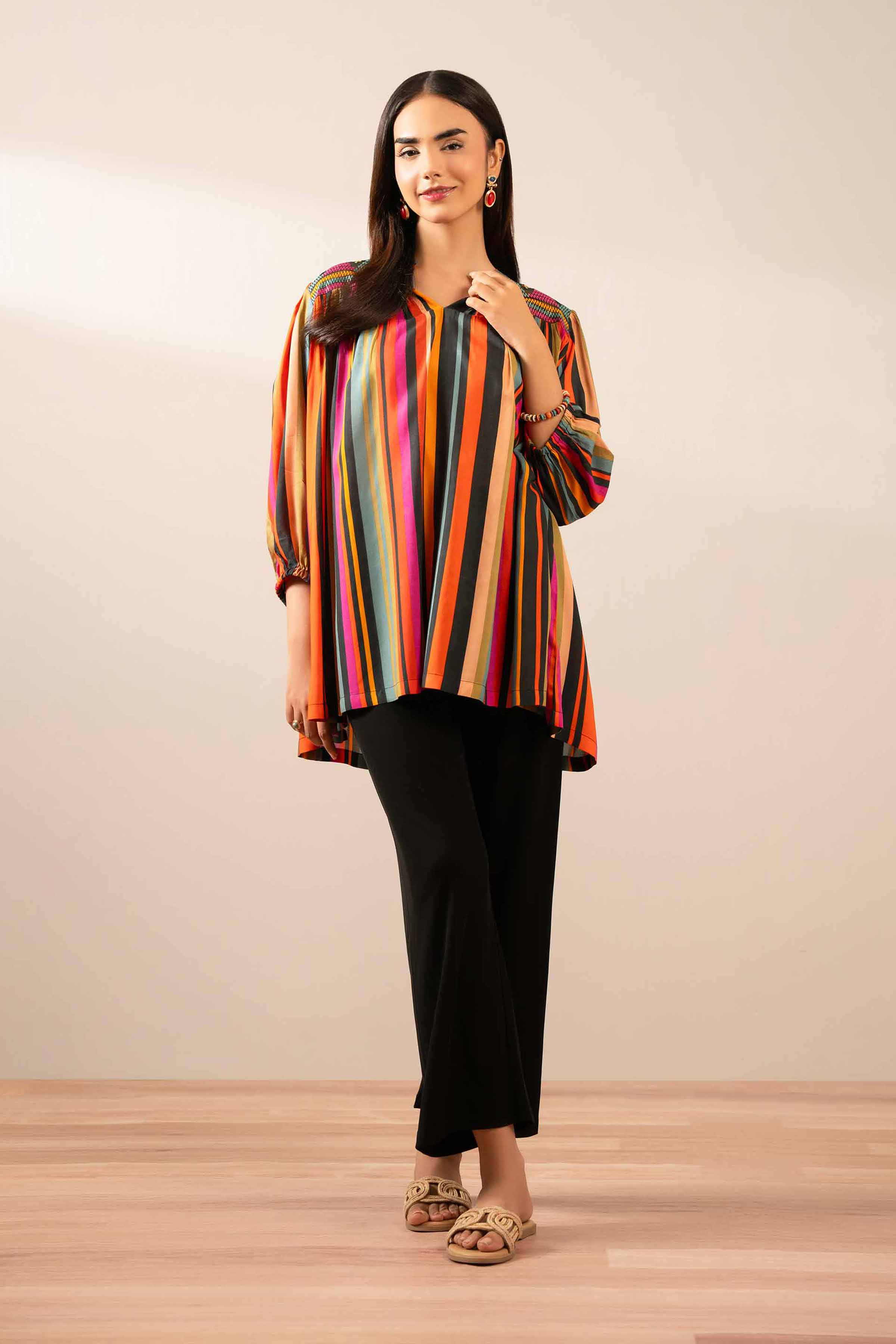 NishatUK - Multi Embroidered Lawn 1-piece ready to wear Tunic