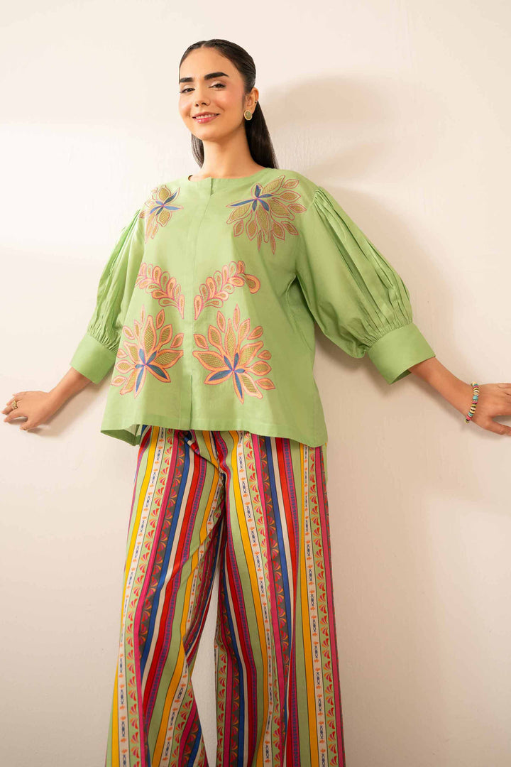 2 Piece - Printed Embroidered Suit - AS25-96 - for Women - Pret Collection | Nishat | Shop Online