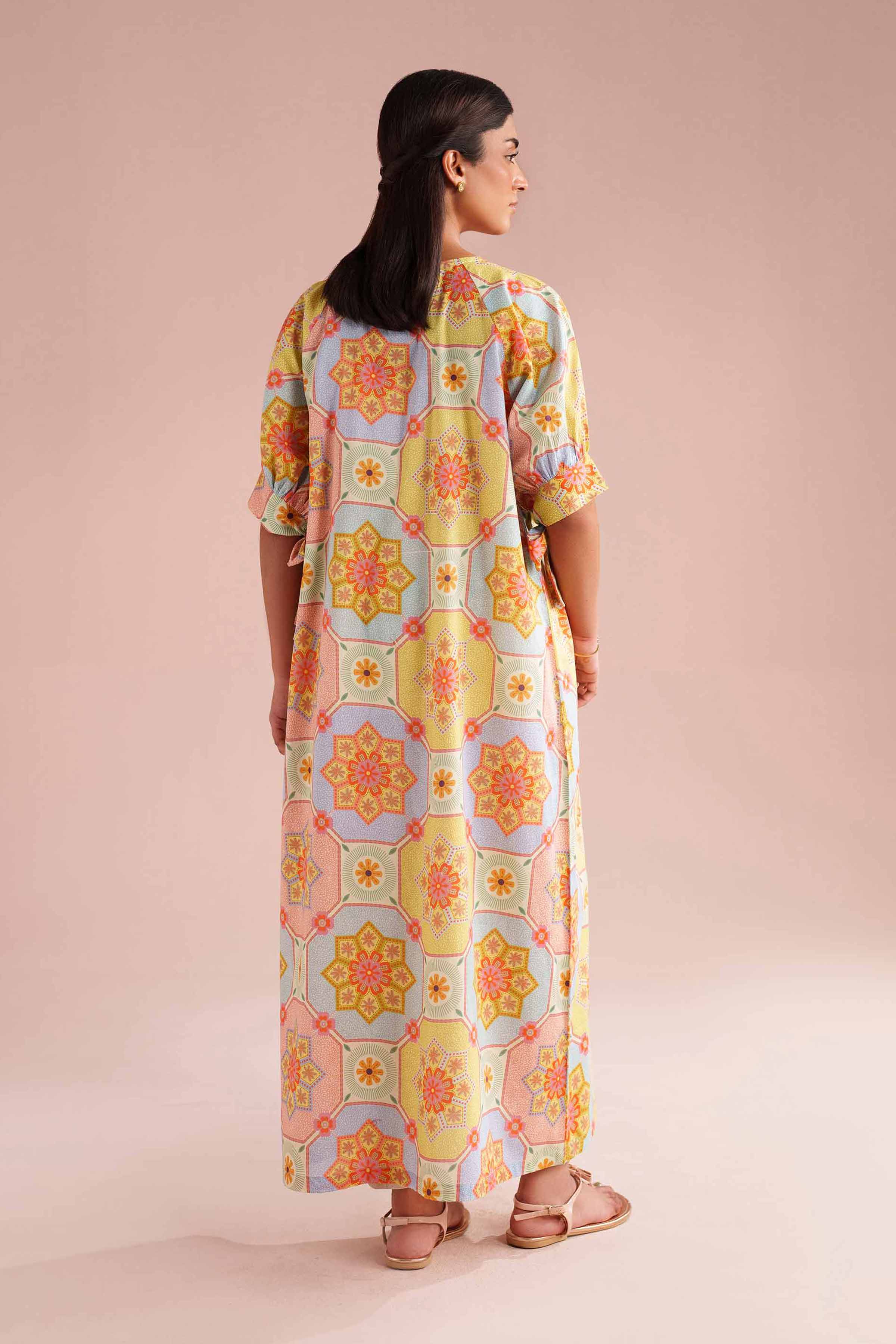 NishatUK - Multi Printed Cambric 1-piece ready to wear dress