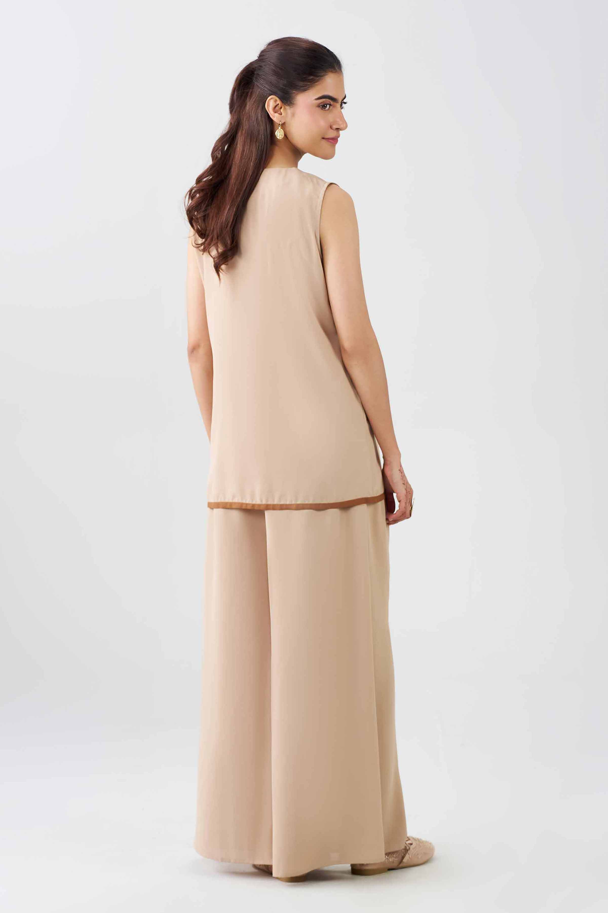Nishat UK - Beige Solids Stone Wash 2 Pieces ready to wear Dress