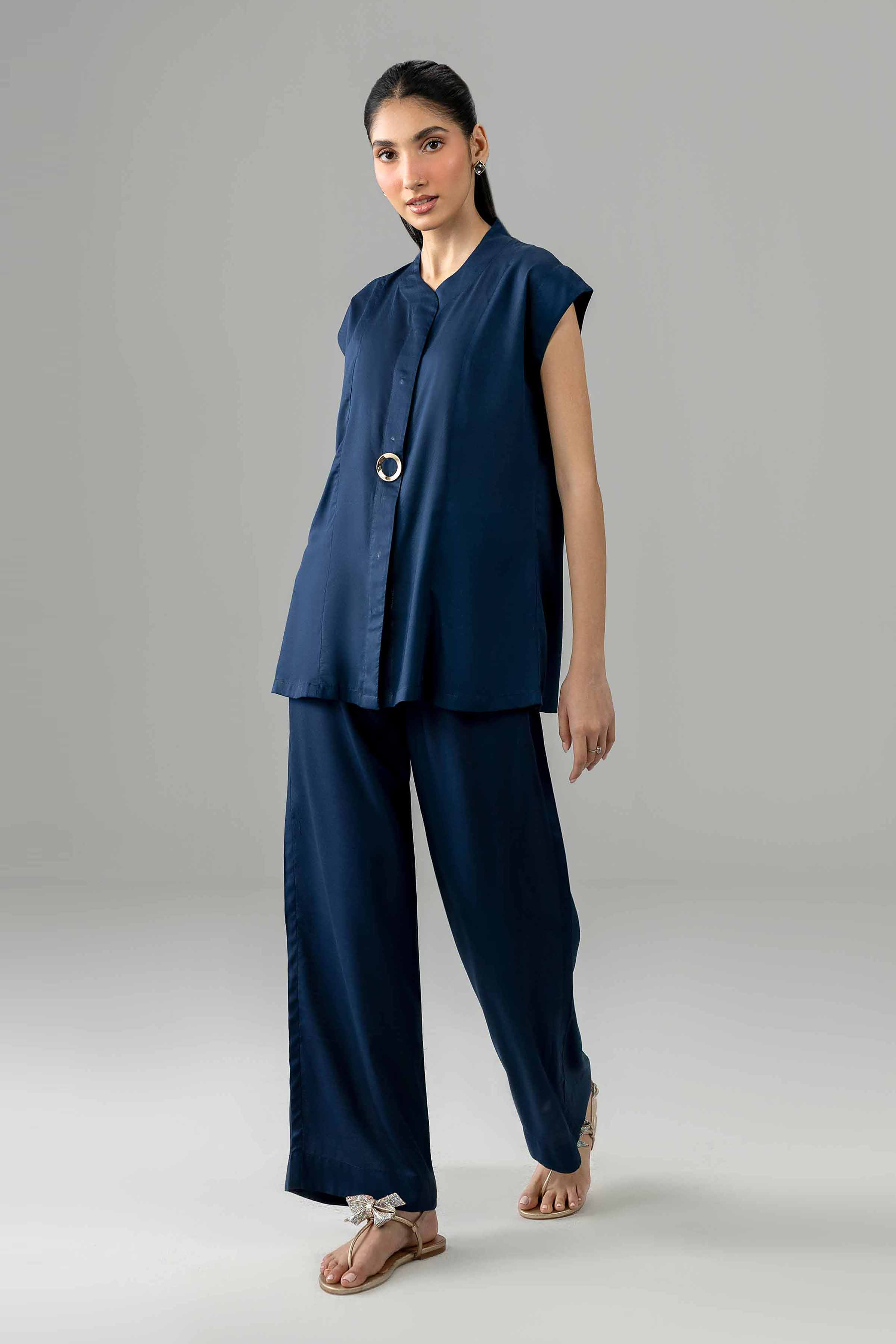 Nishat UK - Blue Solids Modal 2 Pieces ready to wear Dress