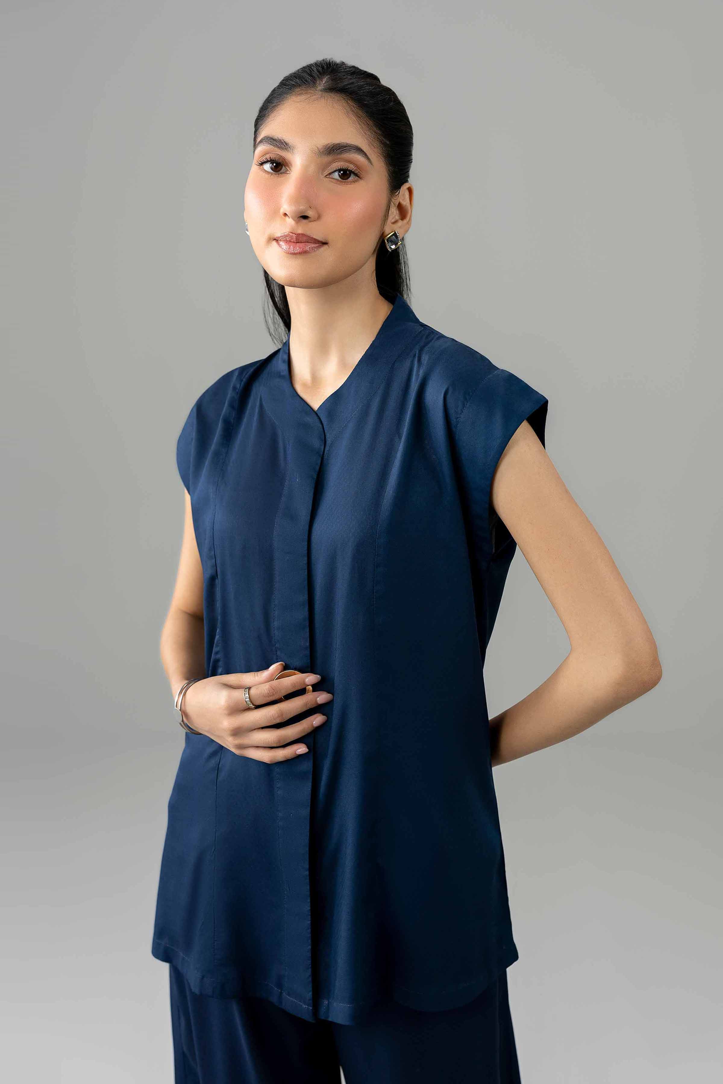 Nishat UK - Blue Solids Modal 2 Pieces ready to wear Dress