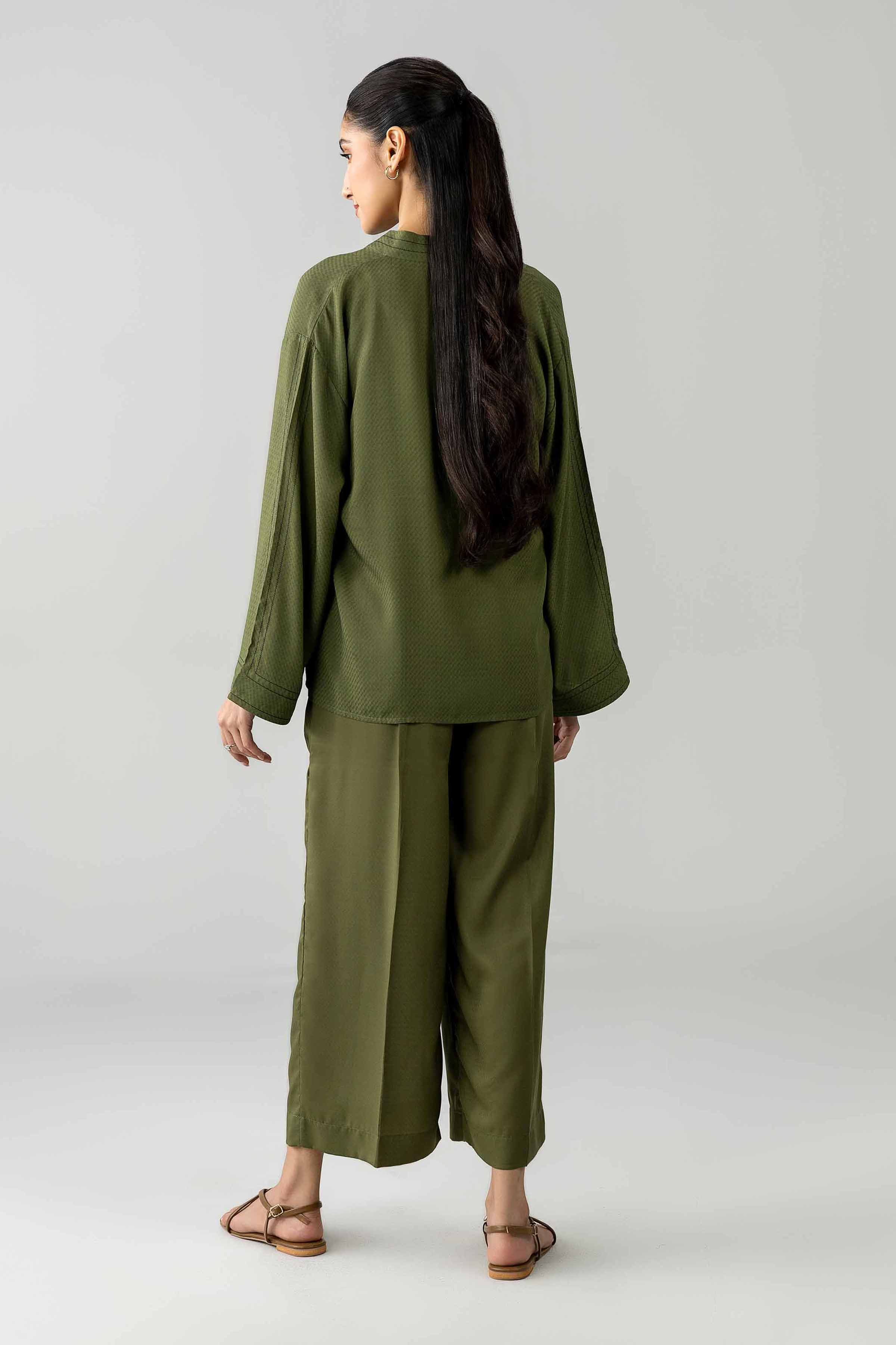 Nishat UK - Green Solids Modal 2-piece ready to wear Dress
