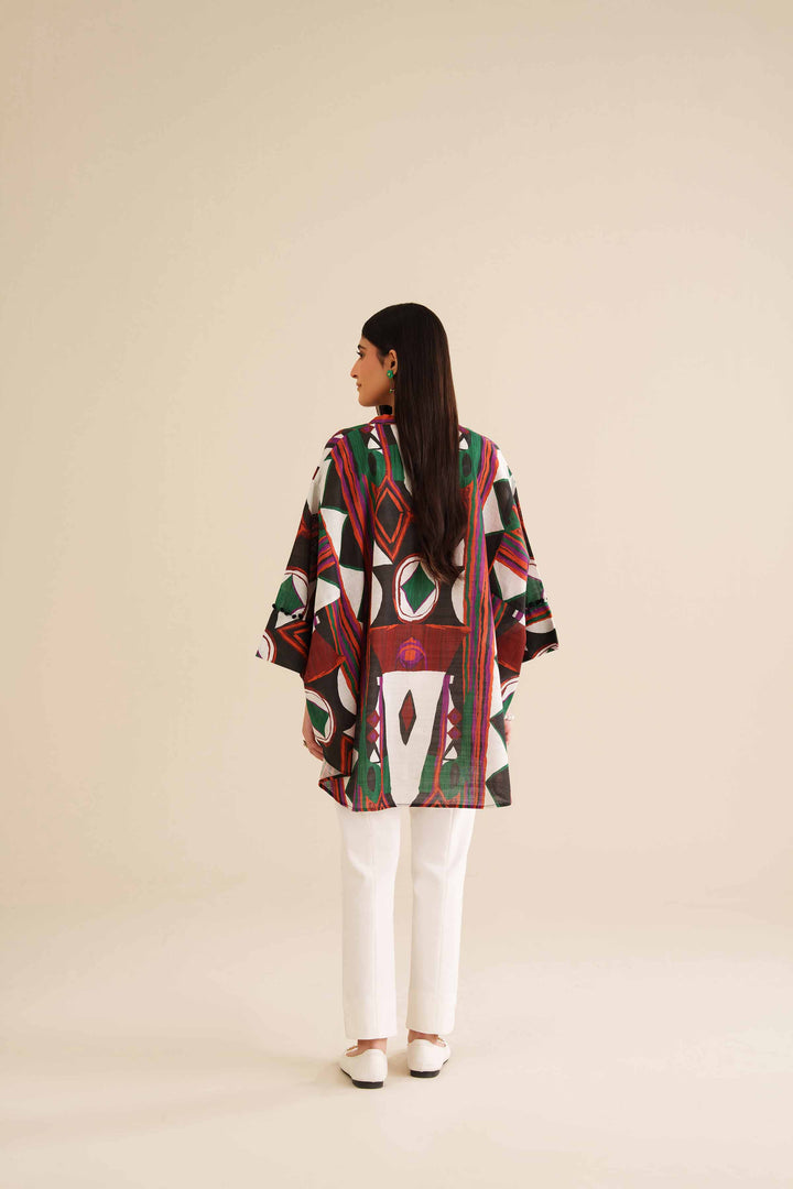 NishatUK - Black  Khaddar 1-piece ready to wear Tunic