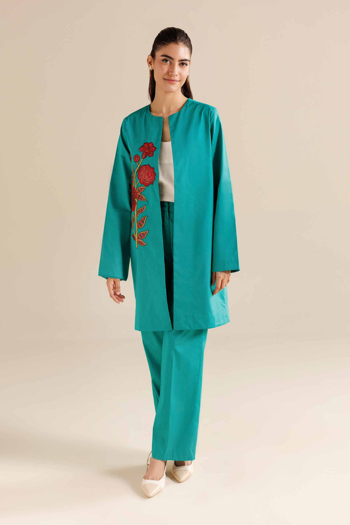 NishatUK - Green  Silk 2-piece ready to wear Dress