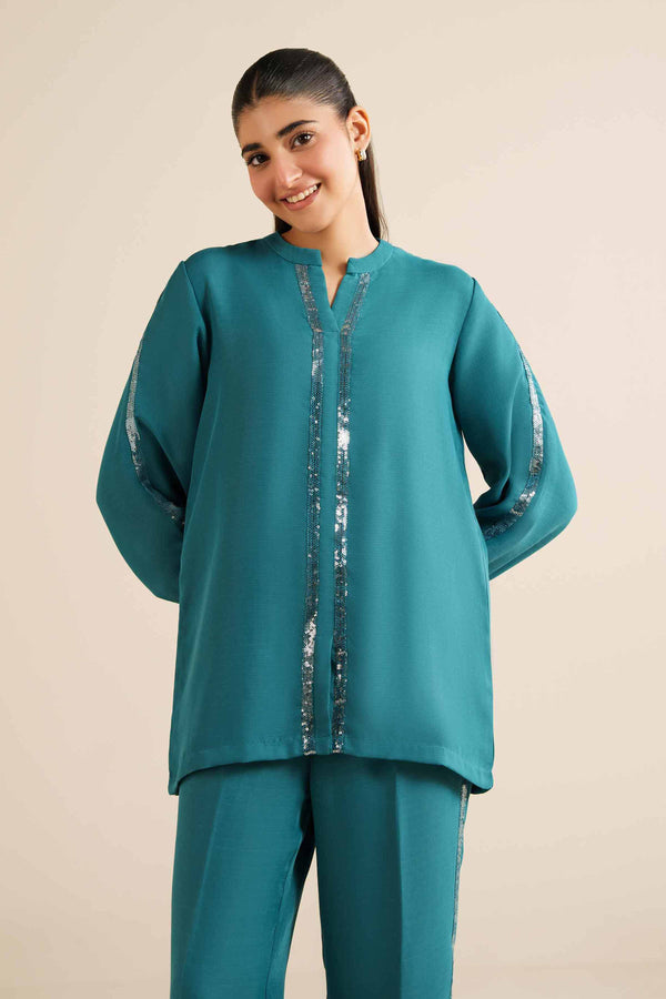 NishatUK - Green  Grip 2-piece ready to wear Dress