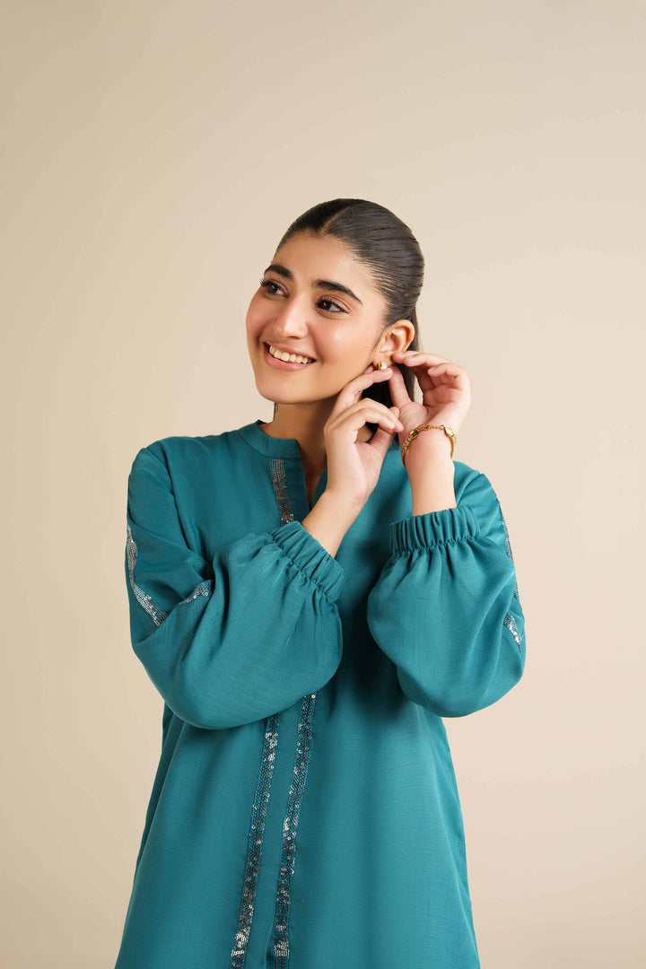 NishatUK - Green  Grip 2-piece ready to wear Dress