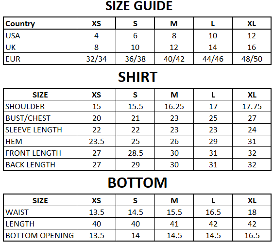 Size Guide