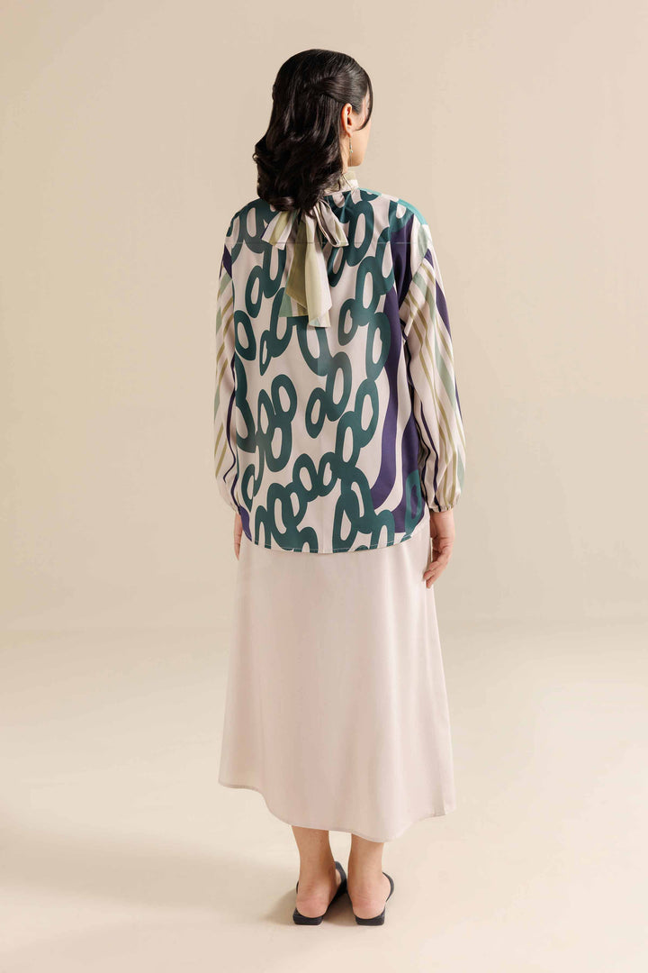 NishatUK - White  Silk 2-piece ready to wear Dress