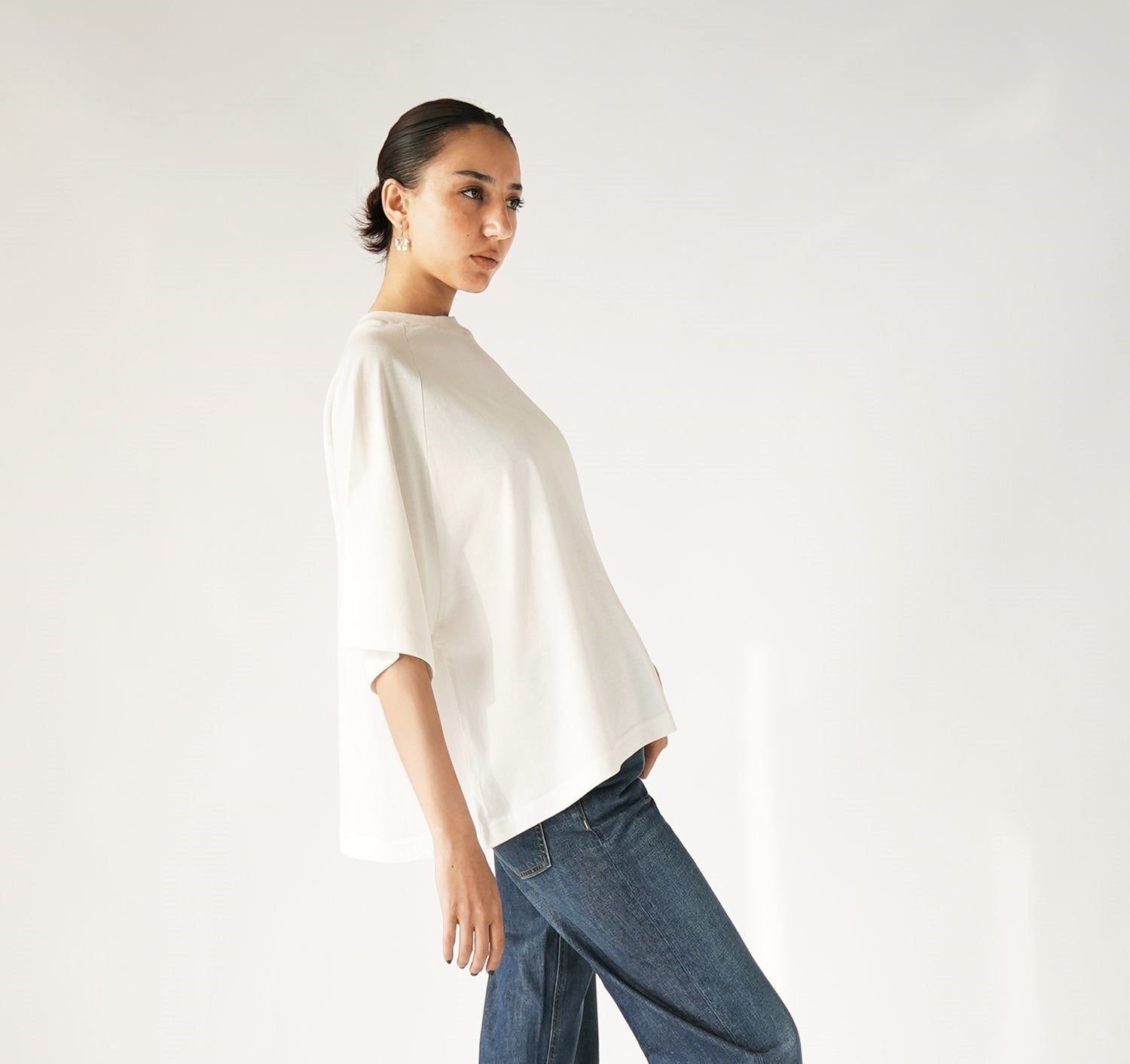 NishatUK - Beige Solids  Cotton 1-piece ready to wear T-Shirt