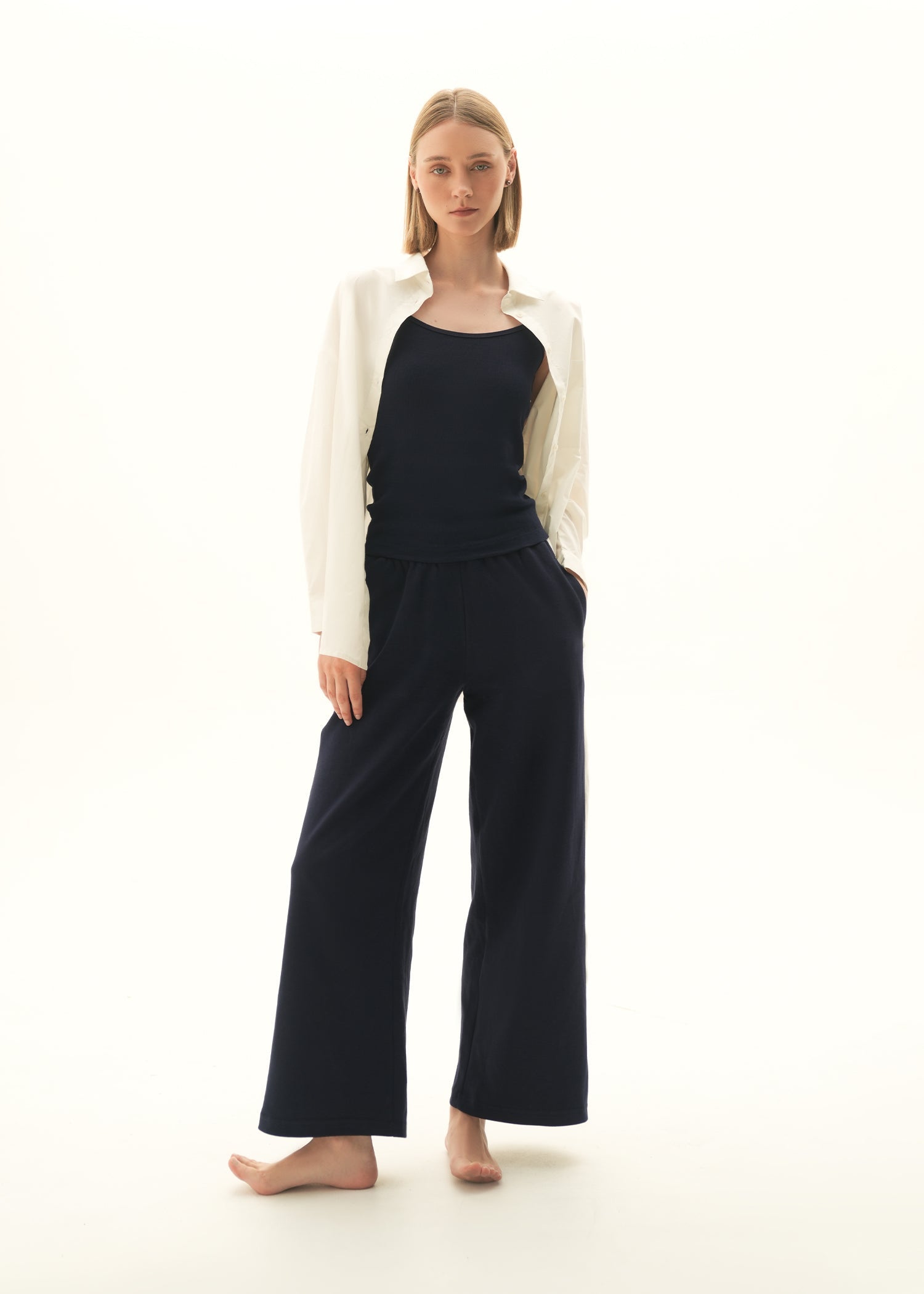 NishatUK - White Solids  Cotton 1-piece ready to wear Shirt