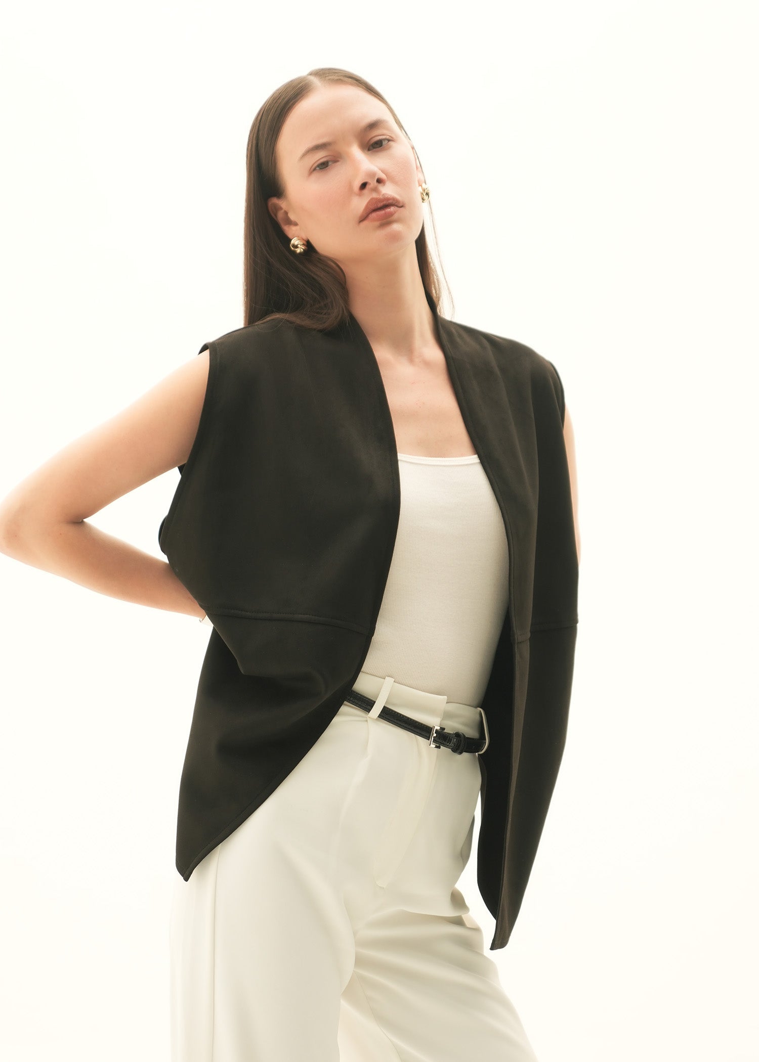 NishatUK - Black Solids Polyester 1-piece ready to wear Coat