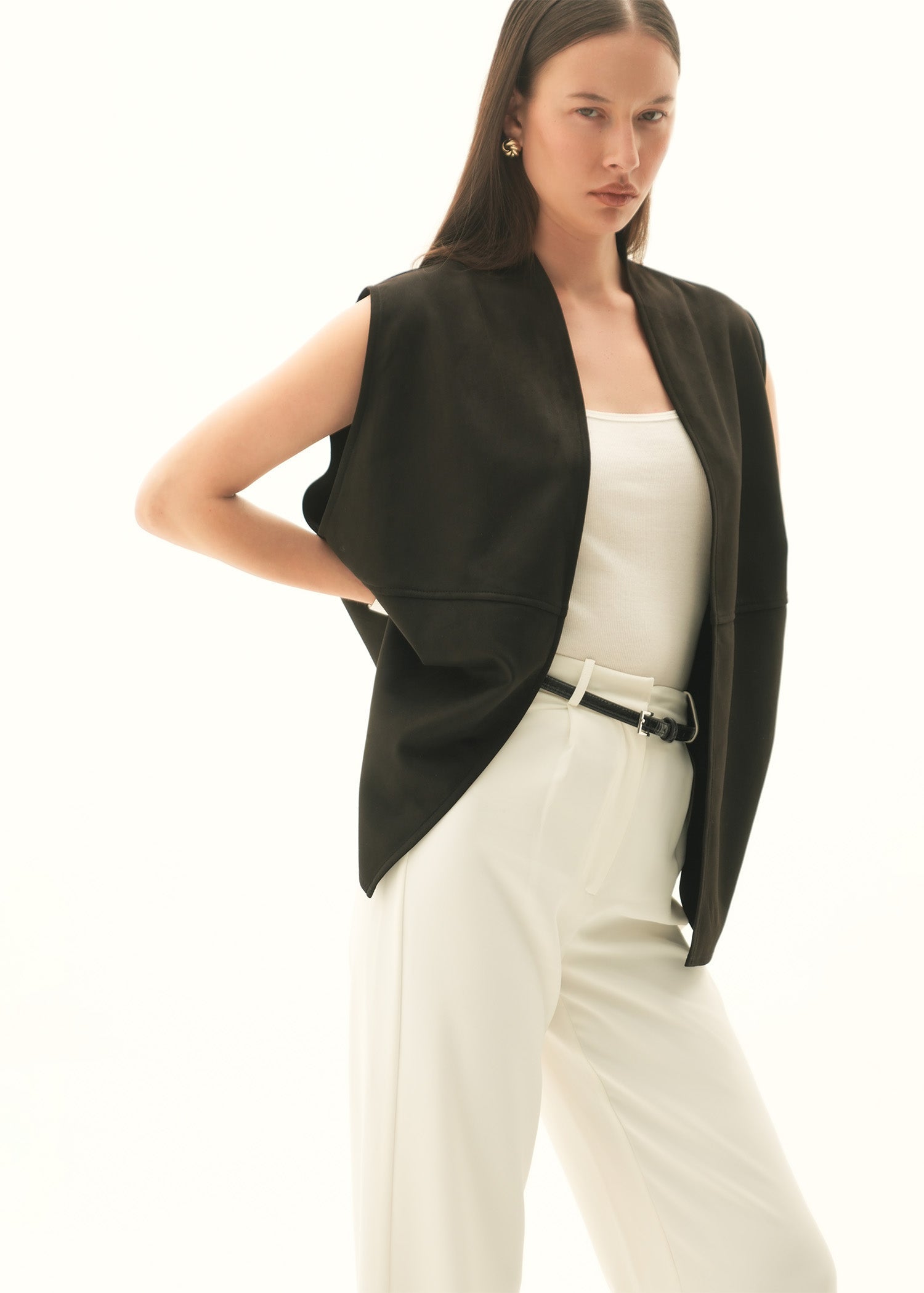 NishatUK - Black Solids Polyester 1-piece ready to wear Coat