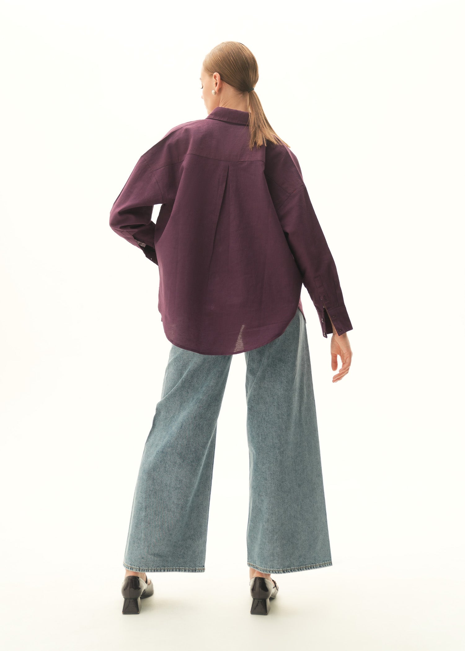 NishatUK - Purple Solids Cotton 1-piece ready to wear Shirt