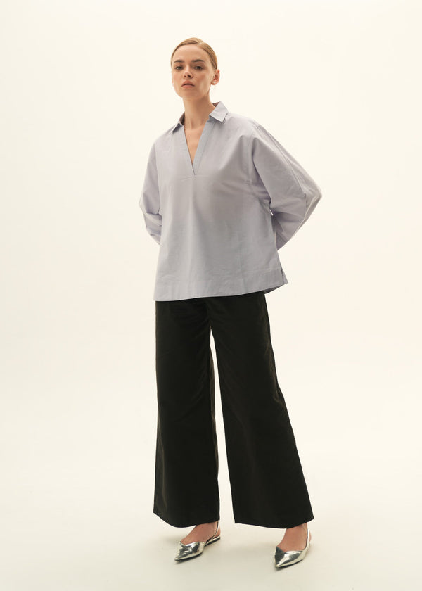 Basic Linen Blend Blouse - KOA